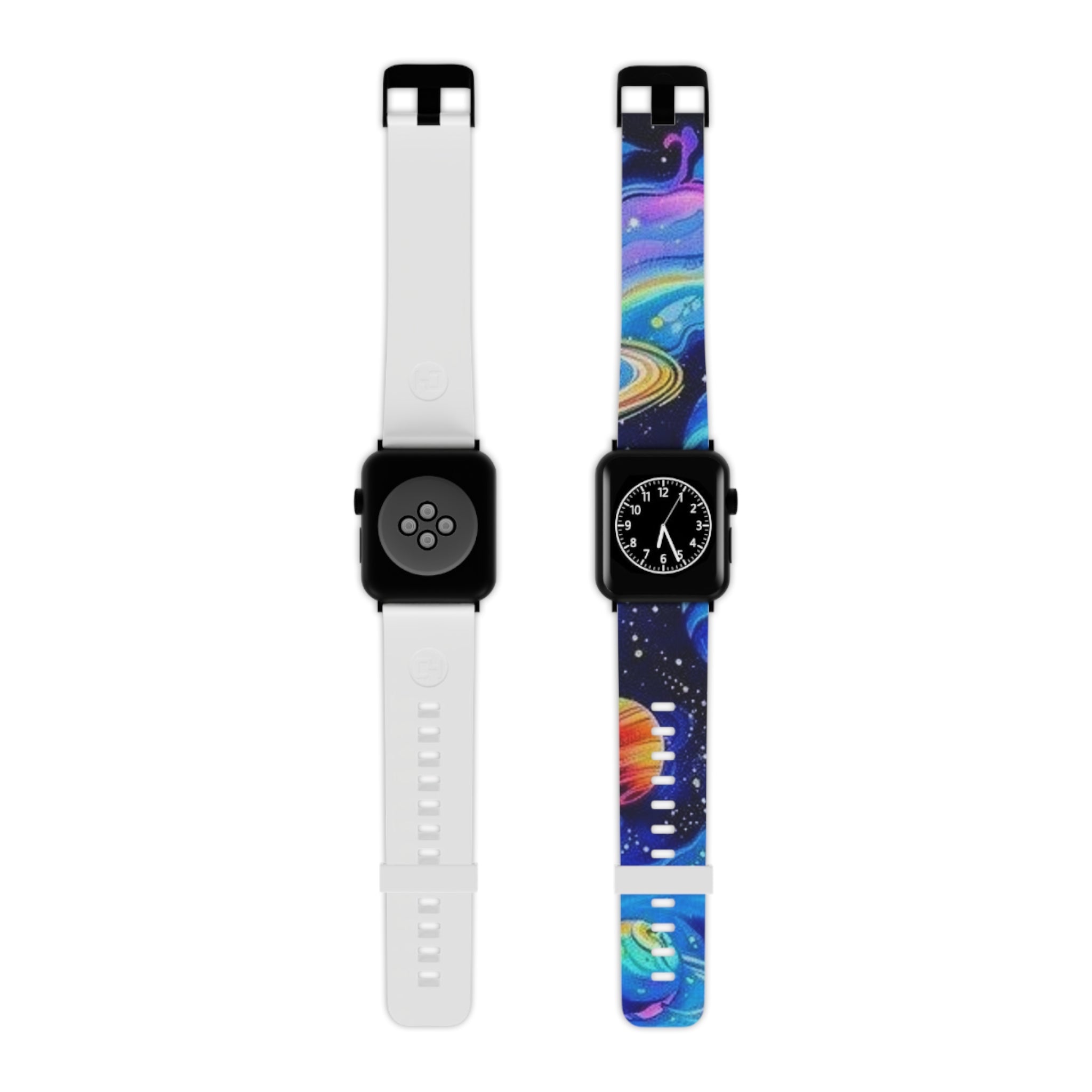 Colorful Galaxy Apple Watch Band, Space Themed Strap, Friendly for Kids & Adults, Perfect Gift for Star Lovers, Unique Accessory Printify
