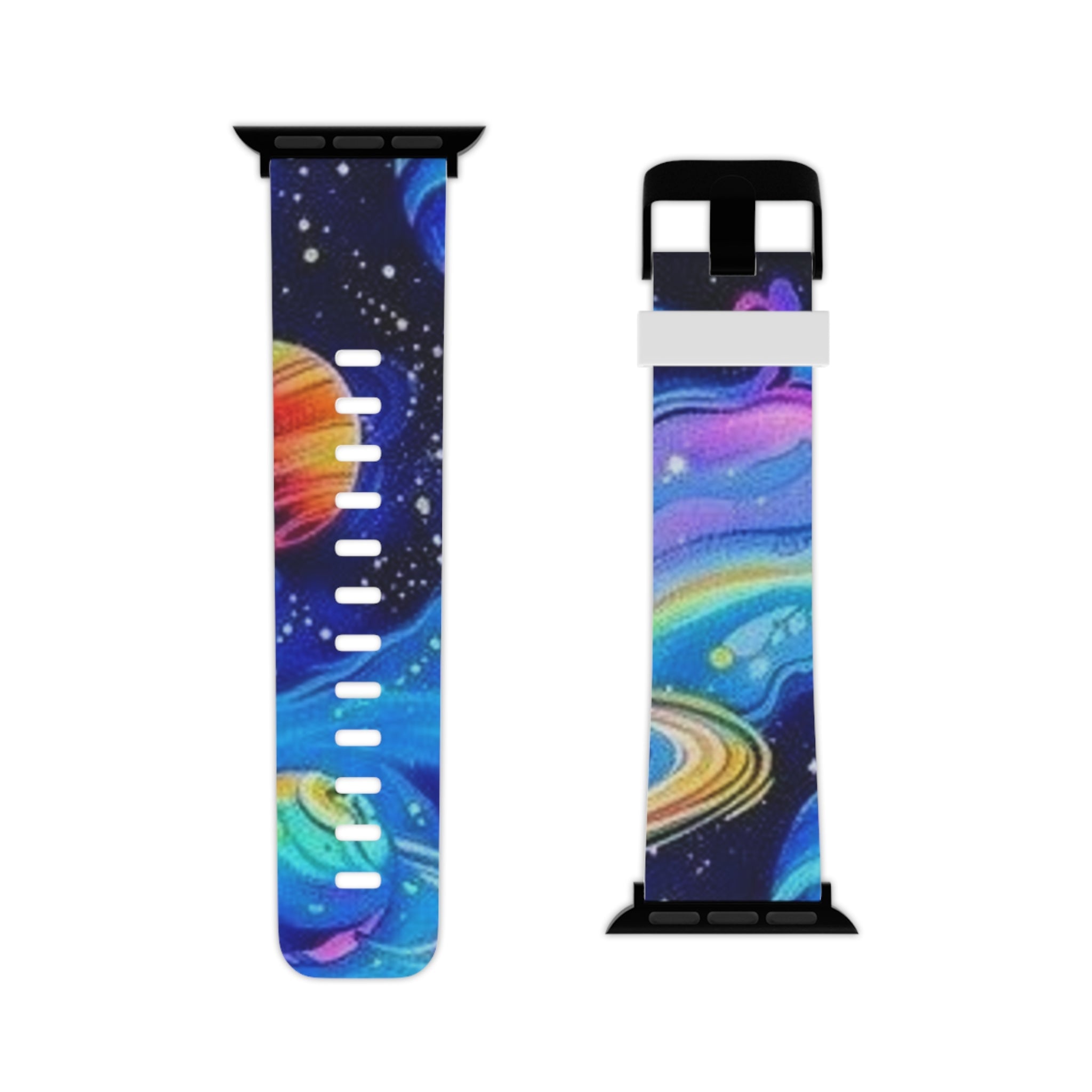 Colorful Galaxy Apple Watch Band, Space Themed Strap, Friendly for Kids & Adults, Perfect Gift for Star Lovers, Unique Accessory Printify