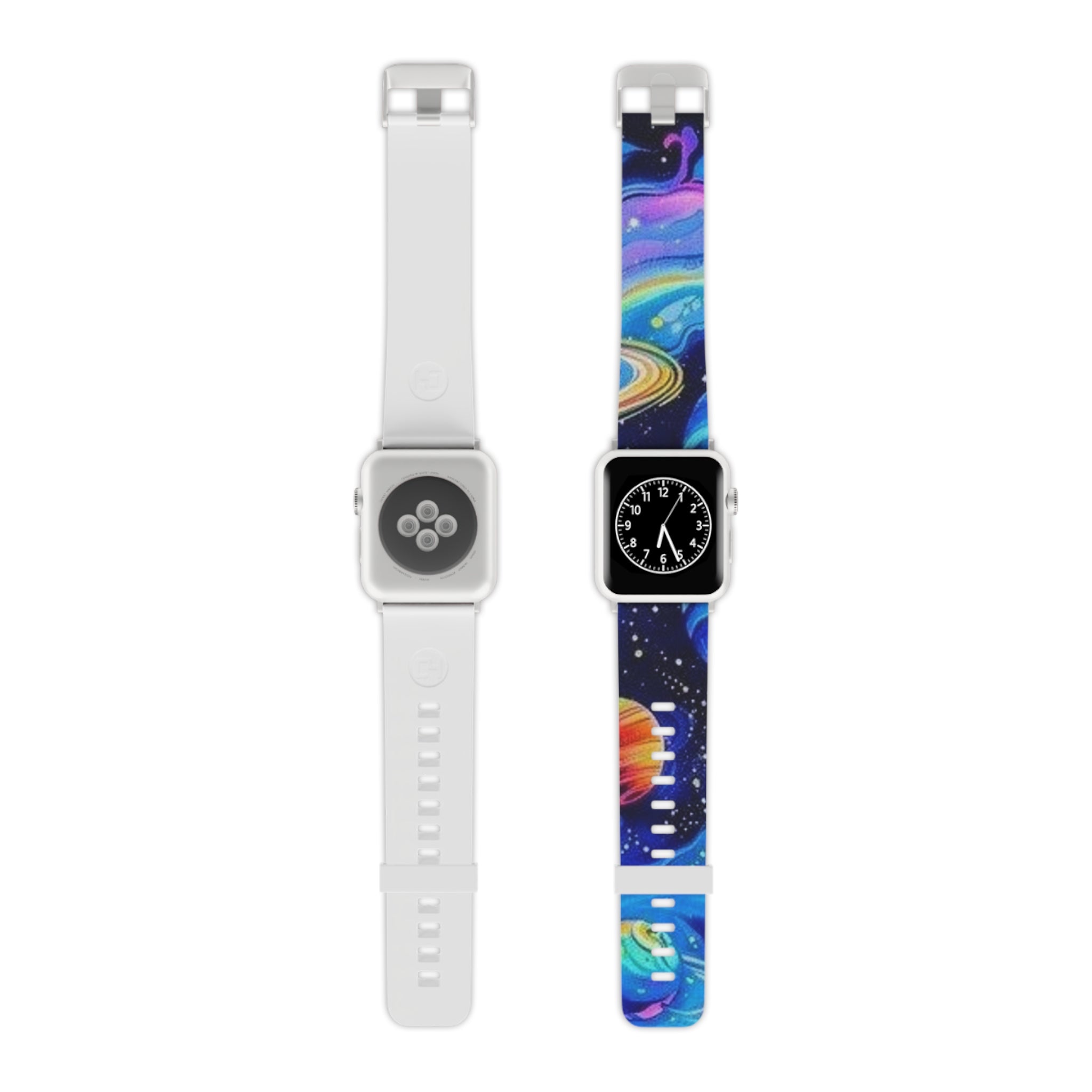 Colorful Galaxy Apple Watch Band, Space Themed Strap, Friendly for Kids & Adults, Perfect Gift for Star Lovers, Unique Accessory Printify