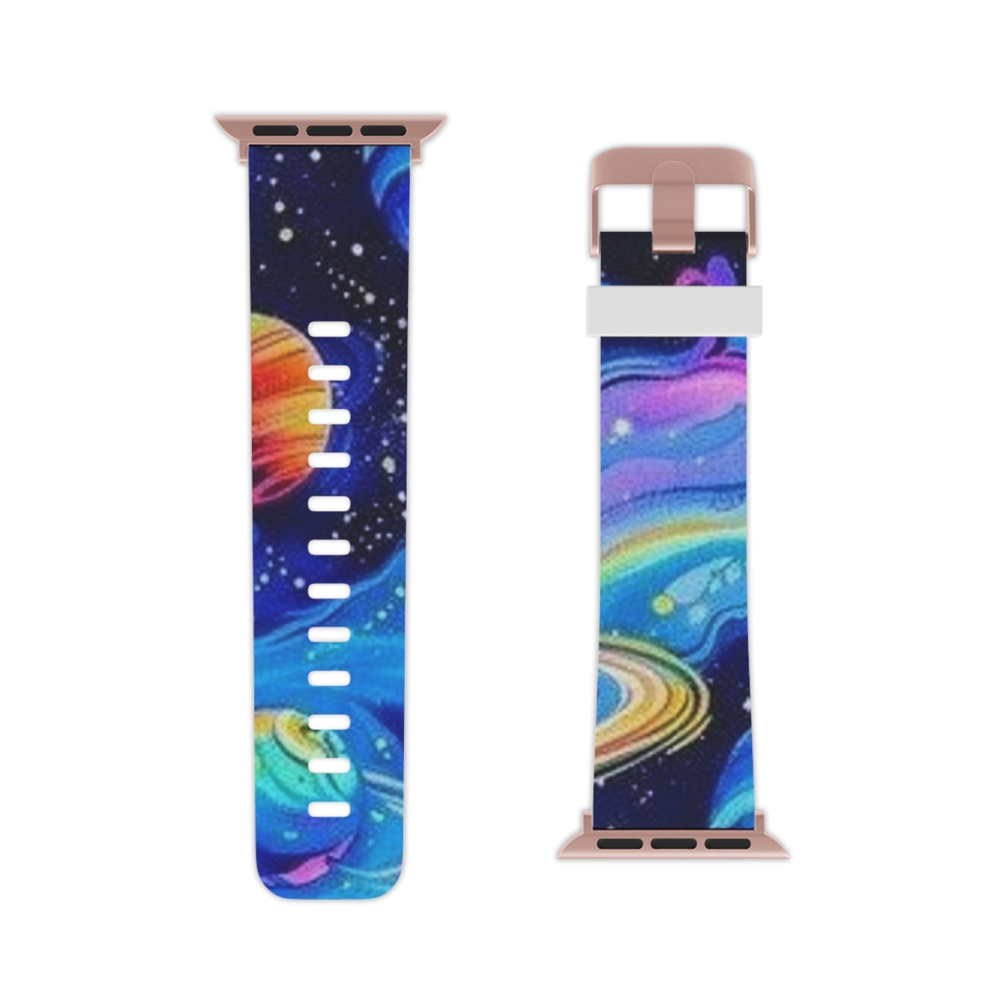 Colorful Galaxy Apple Watch Band, Space Themed Strap, Friendly for Kids & Adults, Perfect Gift for Star Lovers, Unique Accessory Printify