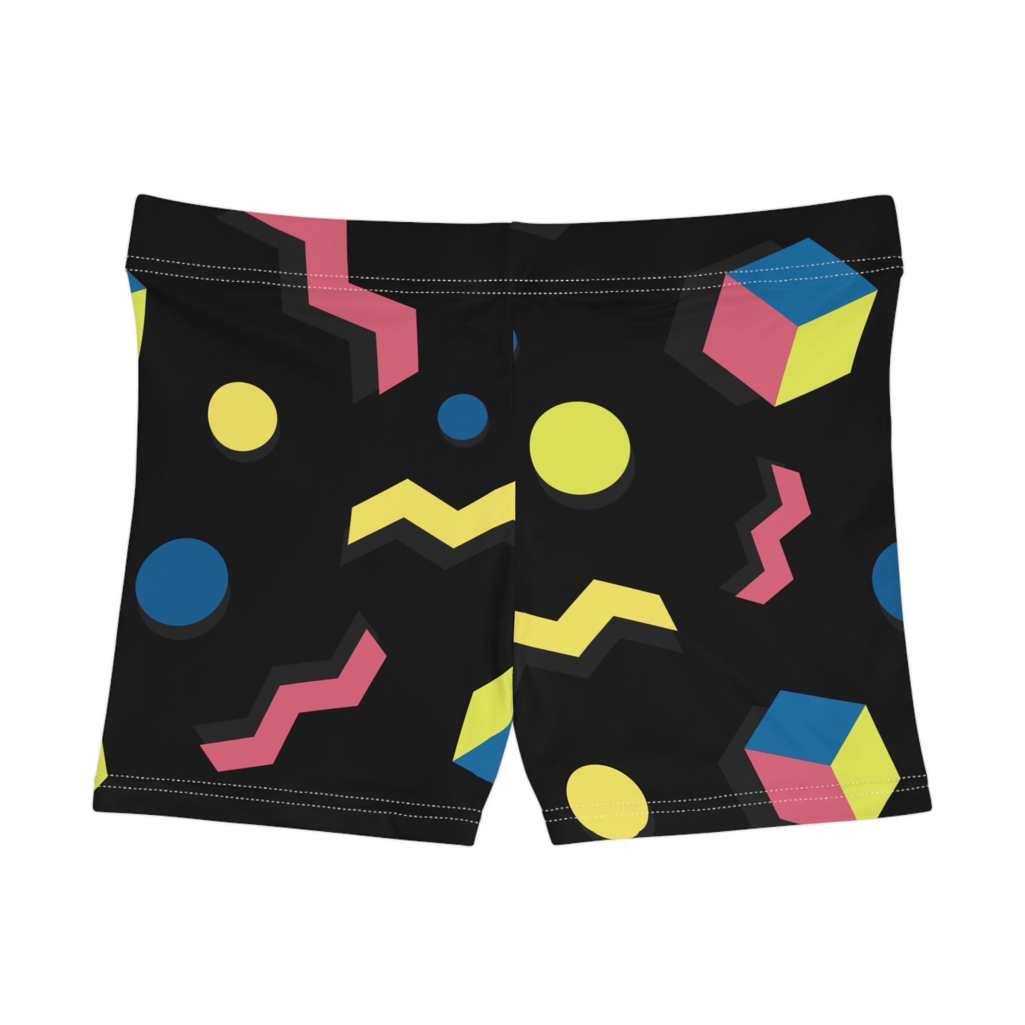 Colorful Geometric Women's Shorts for Summer Fun