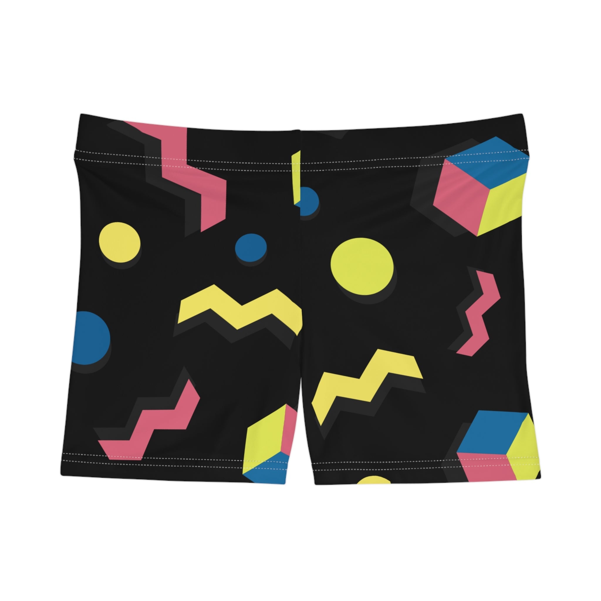Colorful Geometric Women's Shorts for Summer Fun