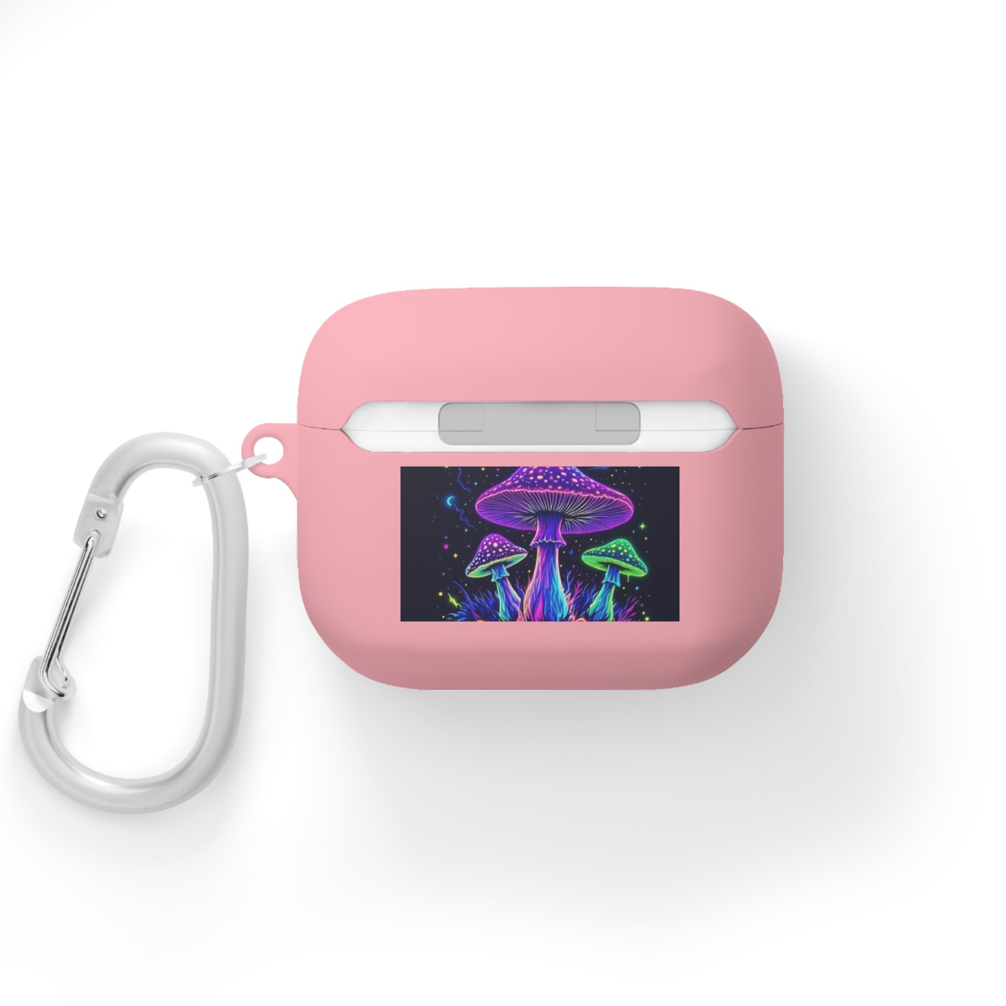 Colorful Mushroom AirPods Case Cover, Unique Gift, Trendy Tech Accessory, Festival Vibes, Artistic Design Printify