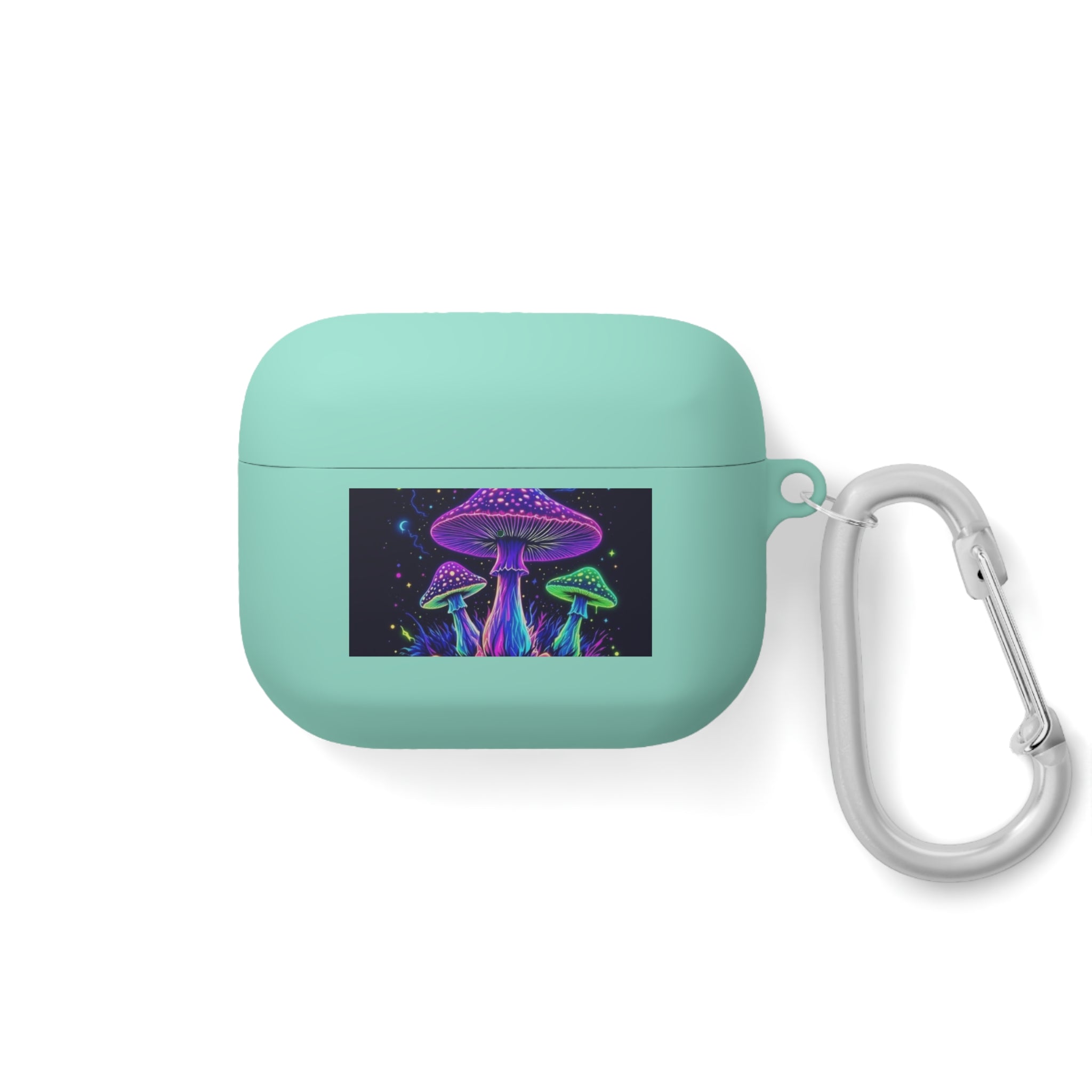 Colorful Mushroom AirPods Case Cover, Unique Gift, Trendy Tech Accessory, Festival Vibes, Artistic Design Printify