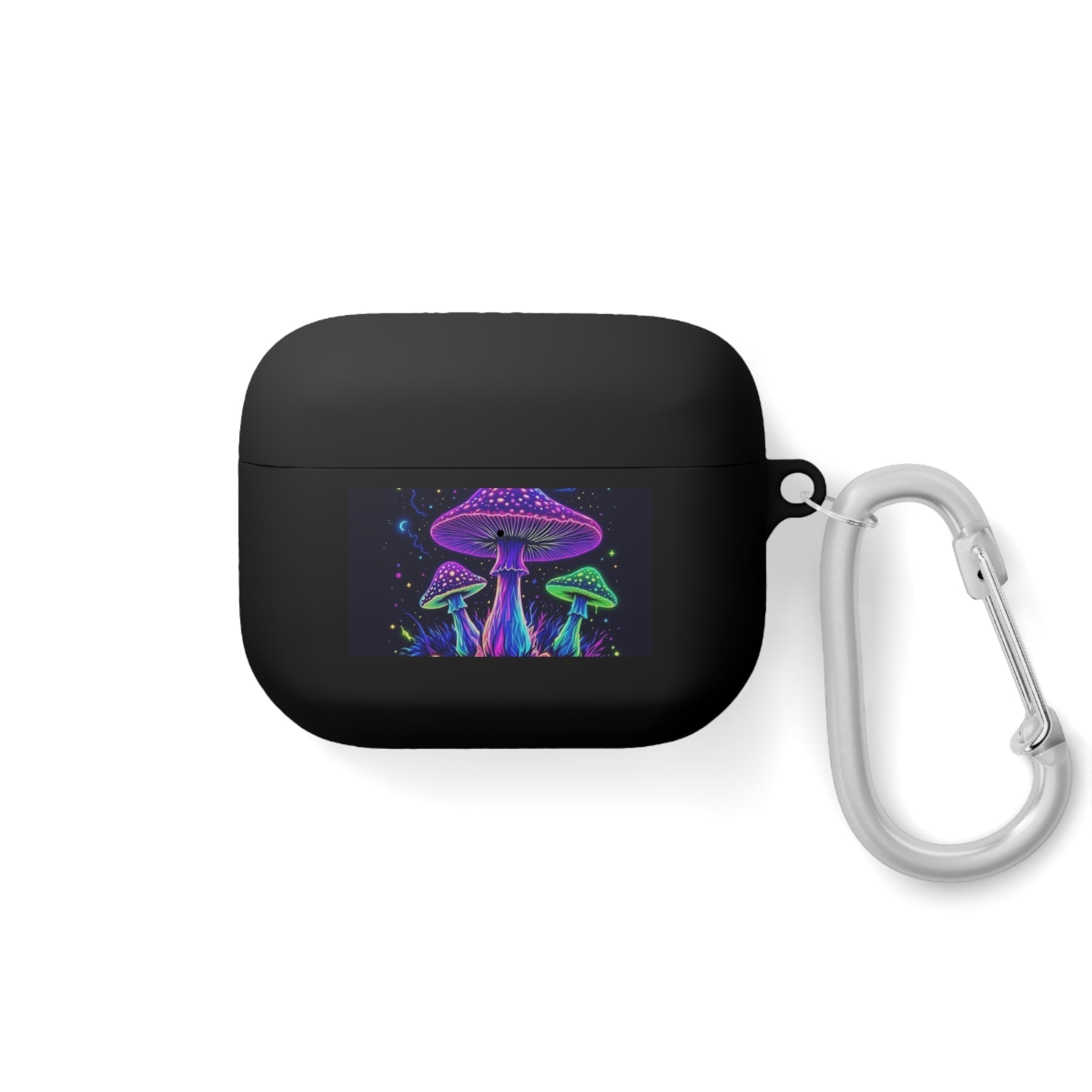 Colorful Mushroom AirPods Case Cover, Unique Gift, Trendy Tech Accessory, Festival Vibes, Artistic Design Printify