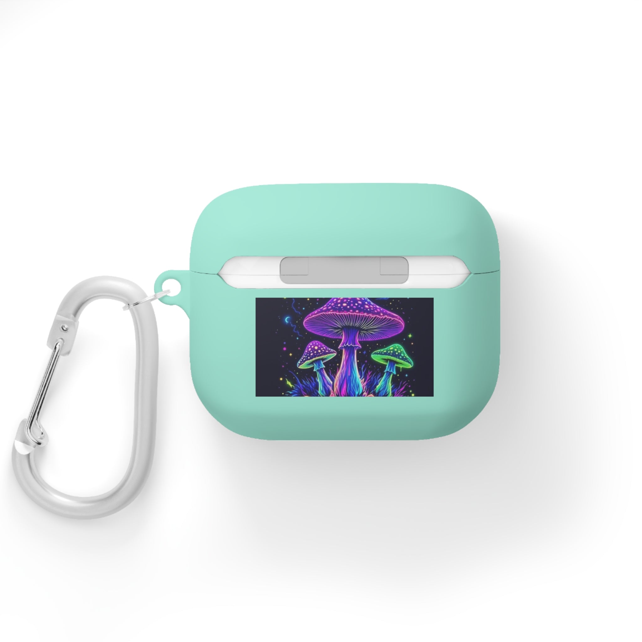 Colorful Mushroom AirPods Case Cover, Unique Gift, Trendy Tech Accessory, Festival Vibes, Artistic Design Printify