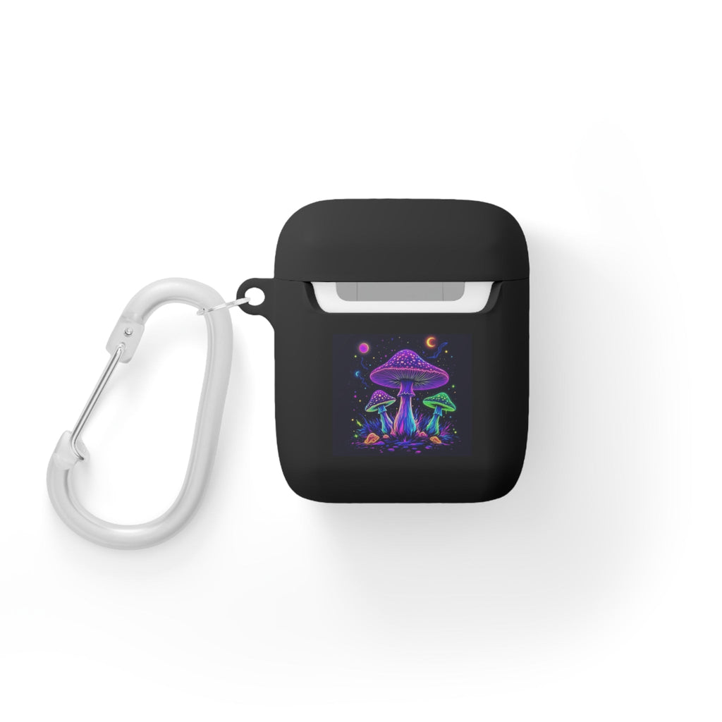 Colorful Mushroom AirPods Case Cover, Unique Gift, Trendy Tech Accessory, Festival Vibes, Artistic Design Printify