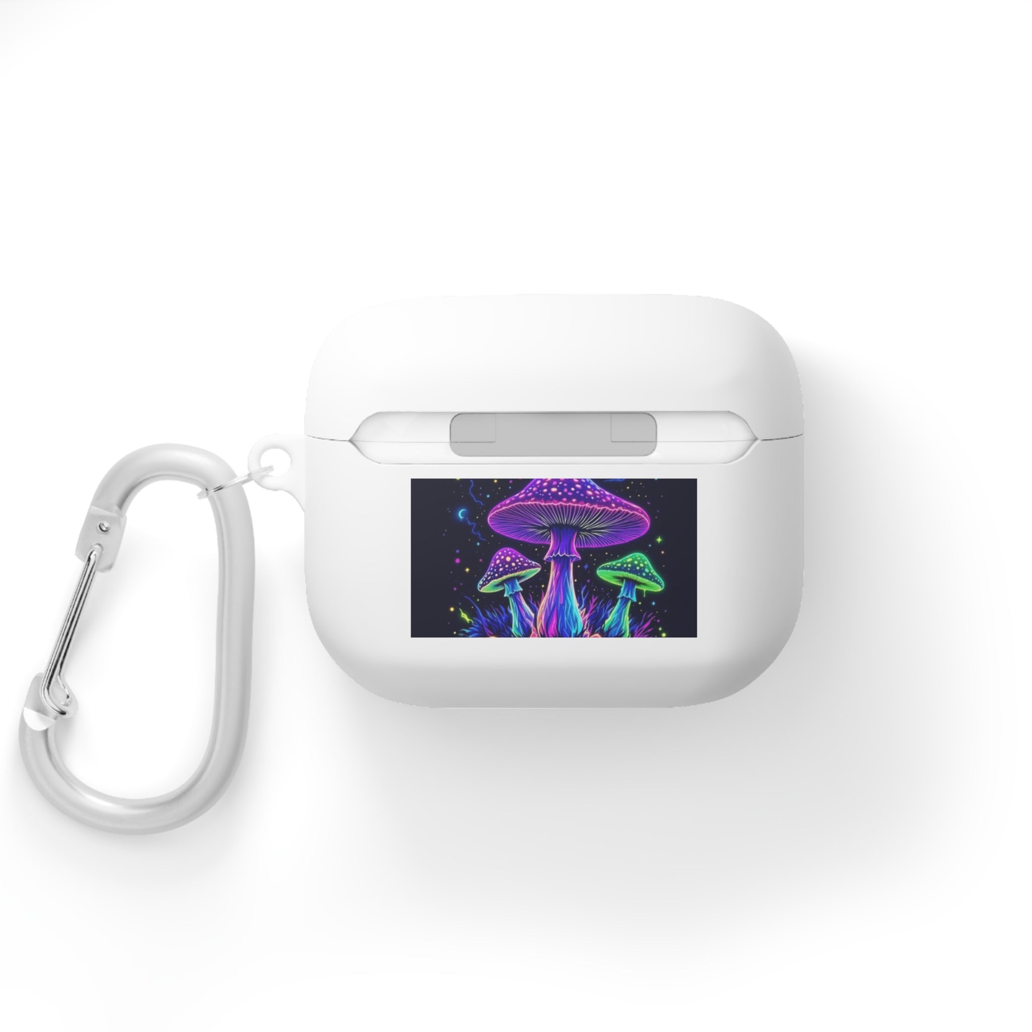 Colorful Mushroom AirPods Case Cover, Unique Gift, Trendy Tech Accessory, Festival Vibes, Artistic Design Printify