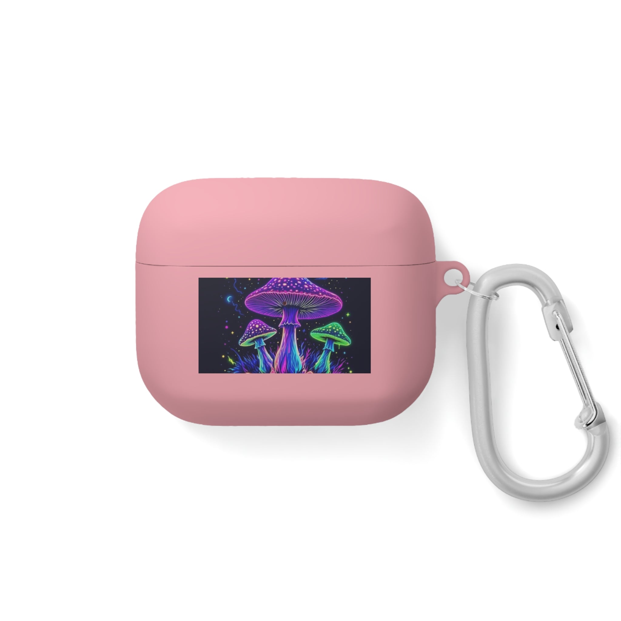 Colorful Mushroom AirPods Case Cover, Unique Gift, Trendy Tech Accessory, Festival Vibes, Artistic Design Printify