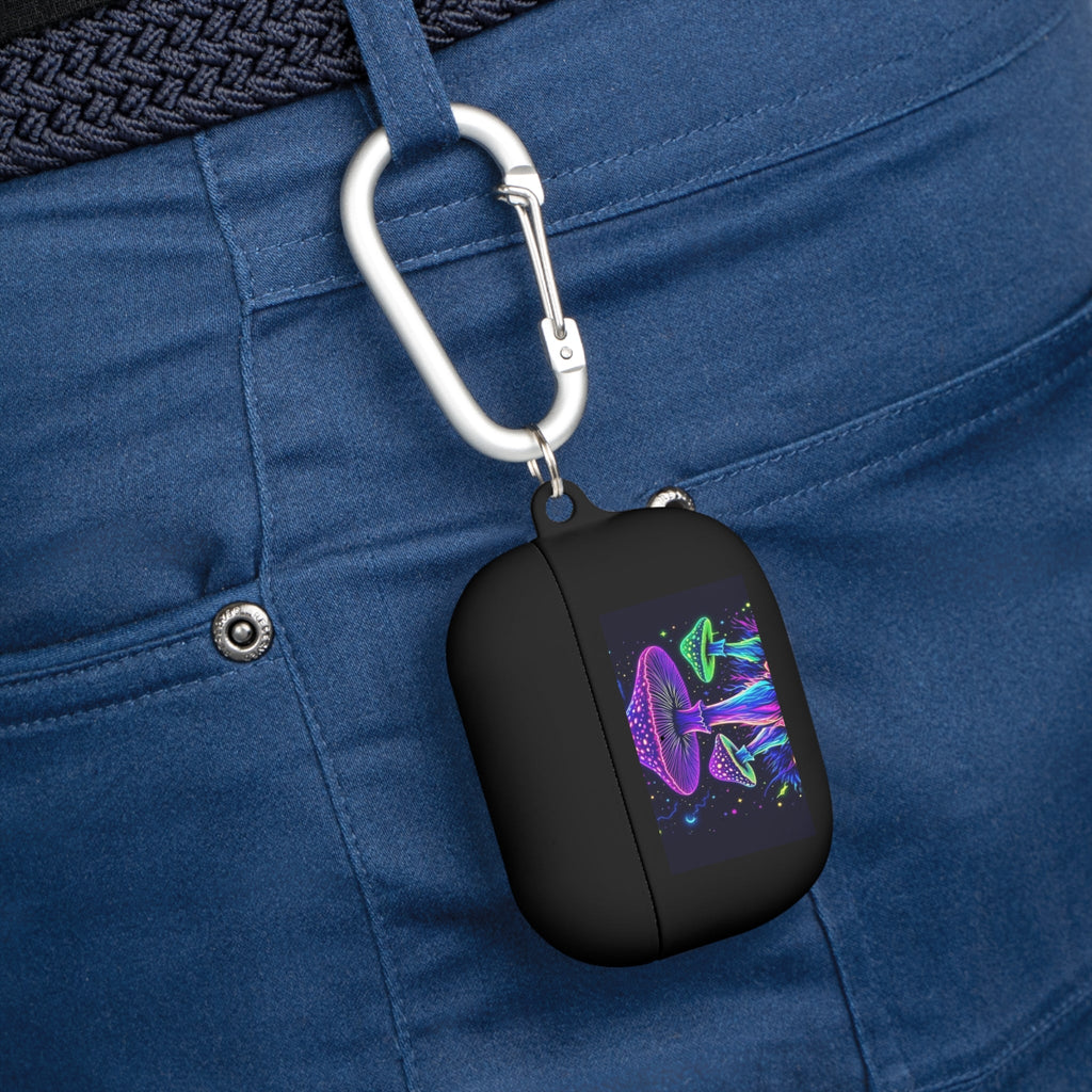 Colorful Mushroom AirPods Case Cover, Unique Gift, Trendy Tech Accessory, Festival Vibes, Artistic Design Printify