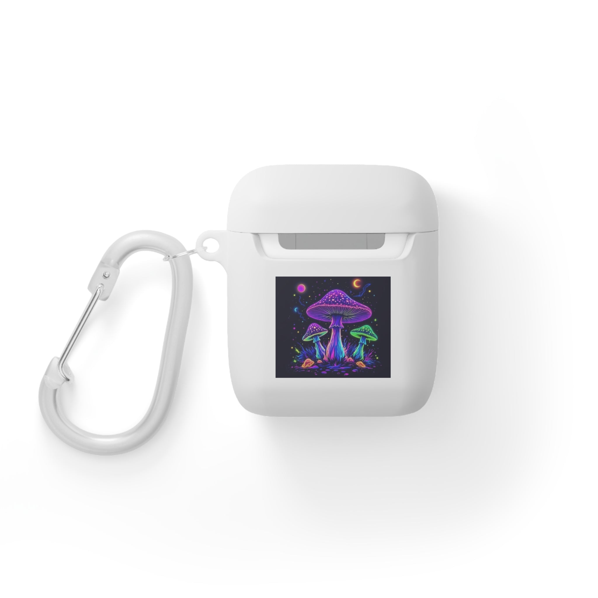 Colorful Mushroom AirPods Case Cover, Unique Gift, Trendy Tech Accessory, Festival Vibes, Artistic Design Printify