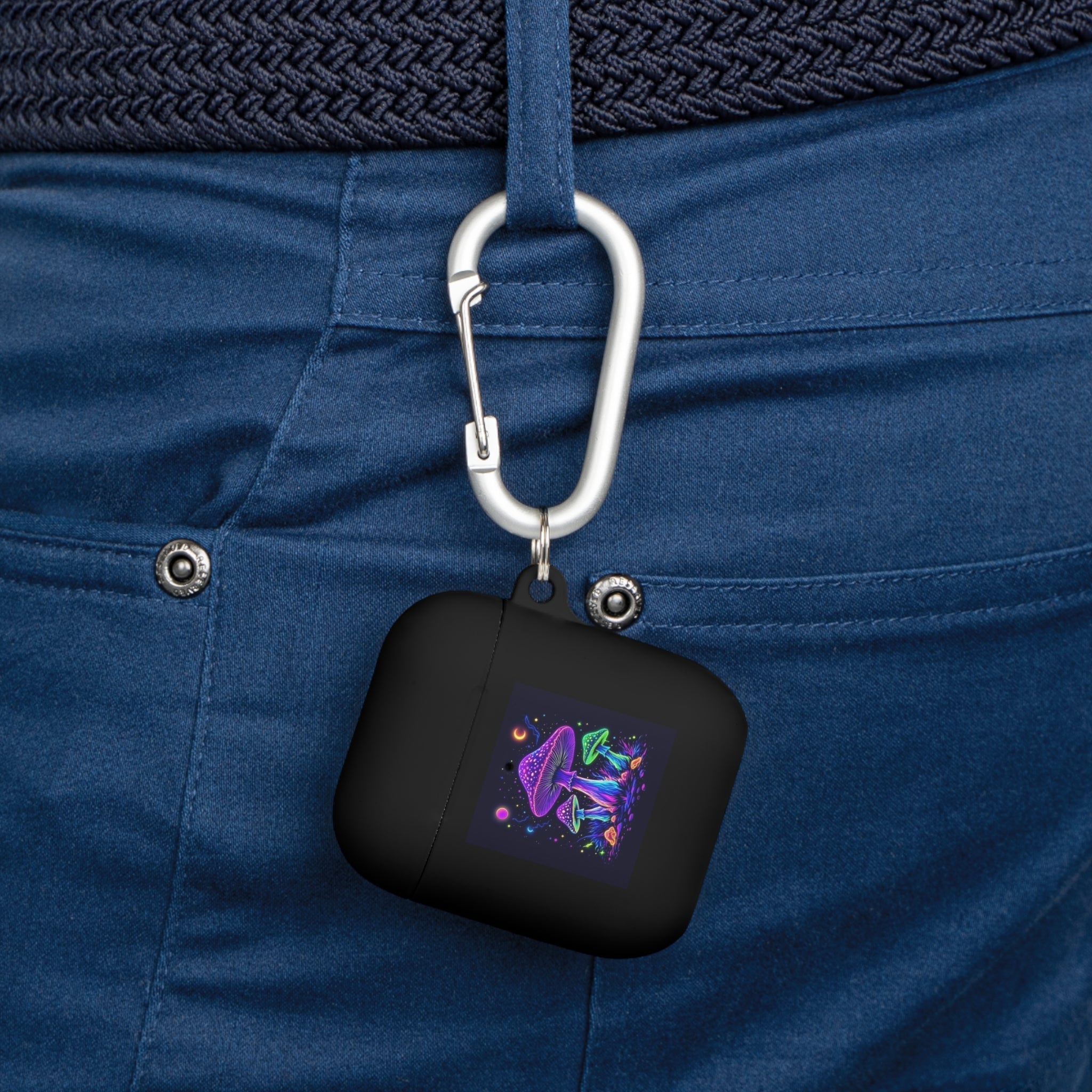 Colorful Mushroom AirPods Case Cover, Unique Gift, Trendy Tech Accessory, Festival Vibes, Artistic Design Printify