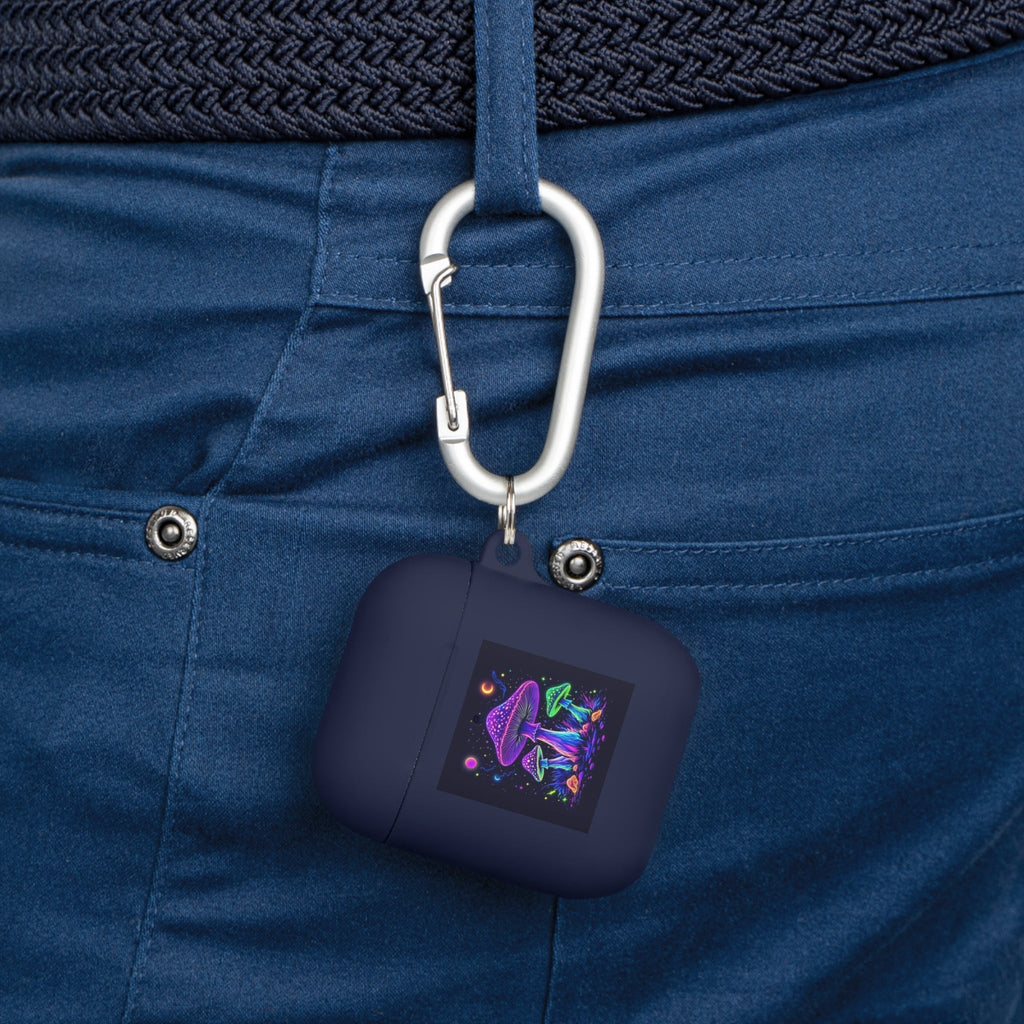 Colorful Mushroom AirPods Case Cover, Unique Gift, Trendy Tech Accessory, Festival Vibes, Artistic Design Printify