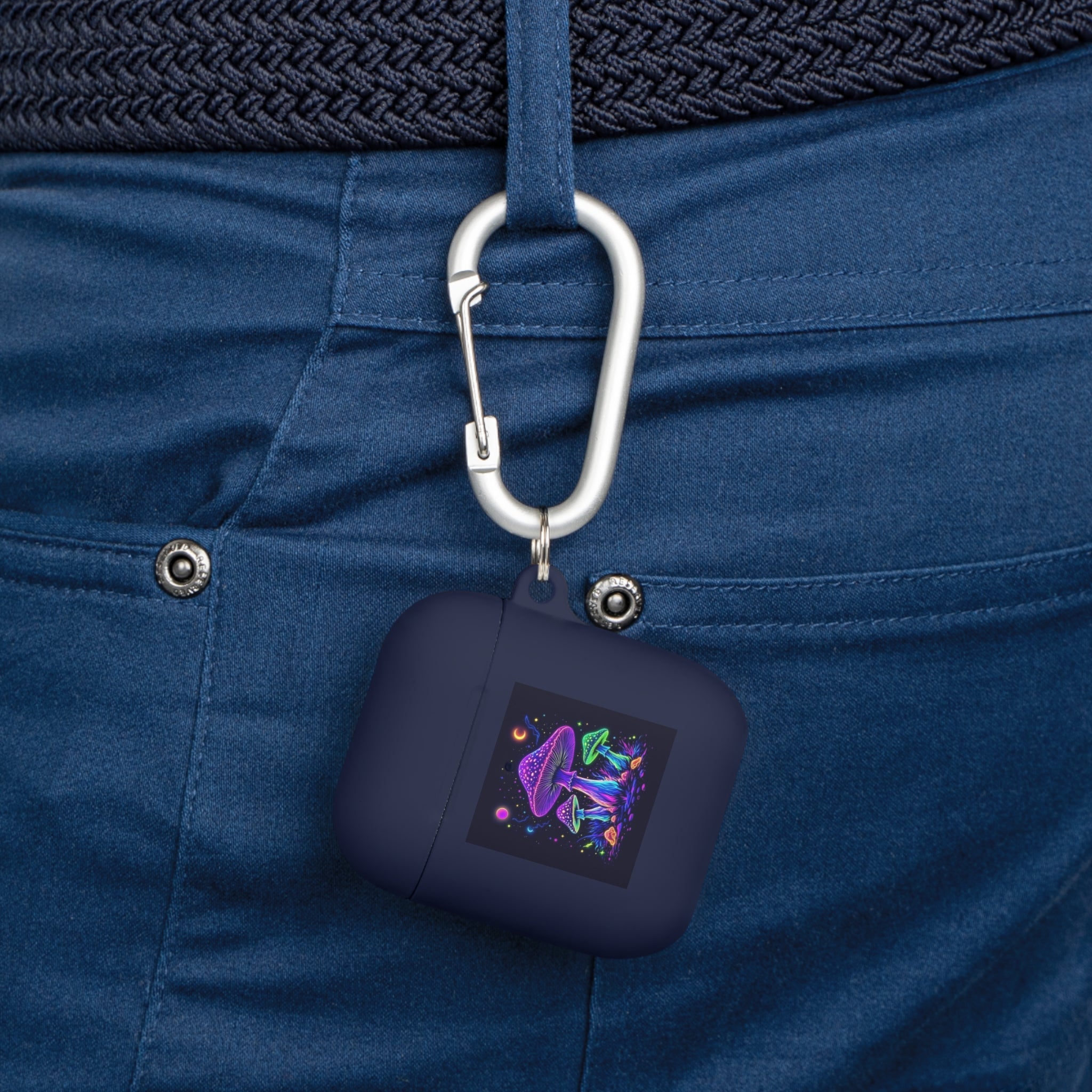 Colorful Mushroom AirPods Case Cover, Unique Gift, Trendy Tech Accessory, Festival Vibes, Artistic Design Printify