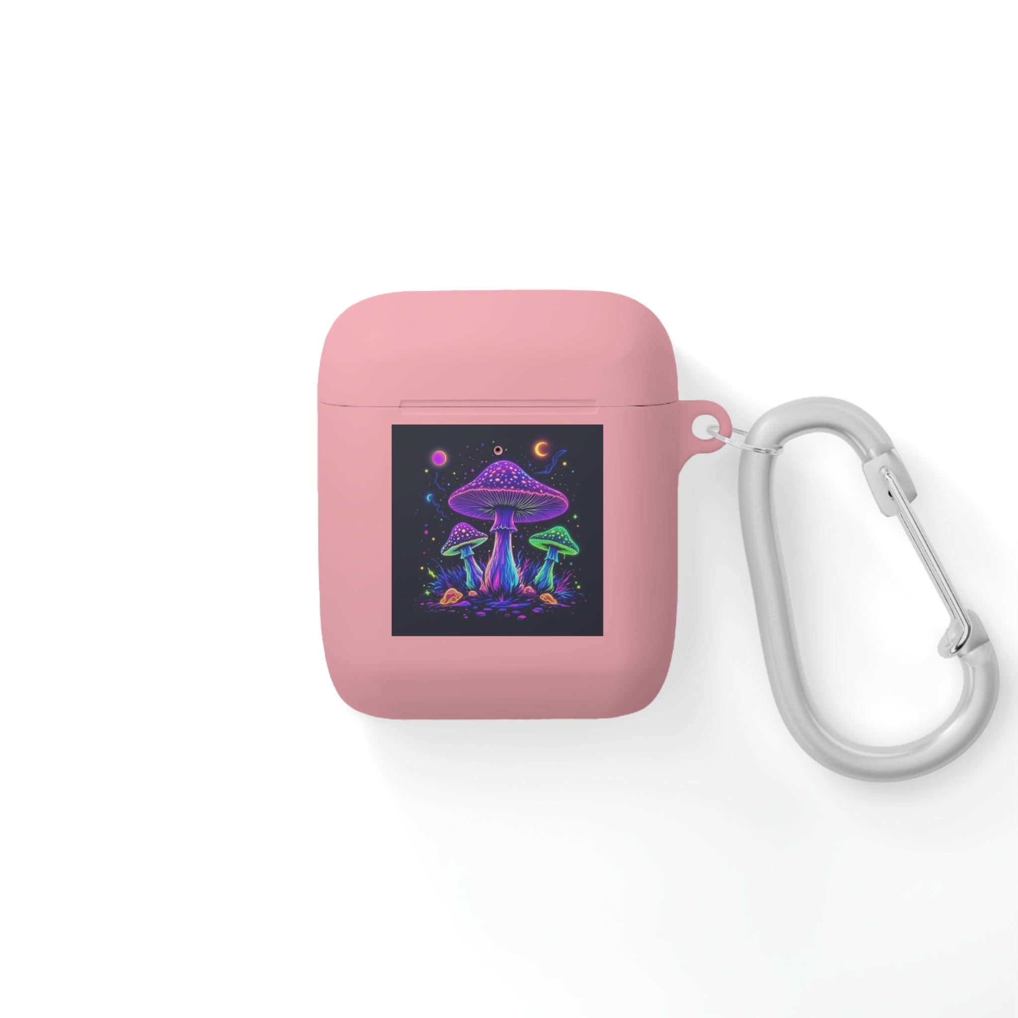 Colorful Mushroom AirPods Case Cover, Unique Gift, Trendy Tech Accessory, Festival Vibes, Artistic Design Printify