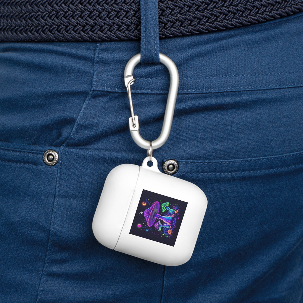 Colorful Mushroom AirPods Case Cover, Unique Gift, Trendy Tech Accessory, Festival Vibes, Artistic Design Printify