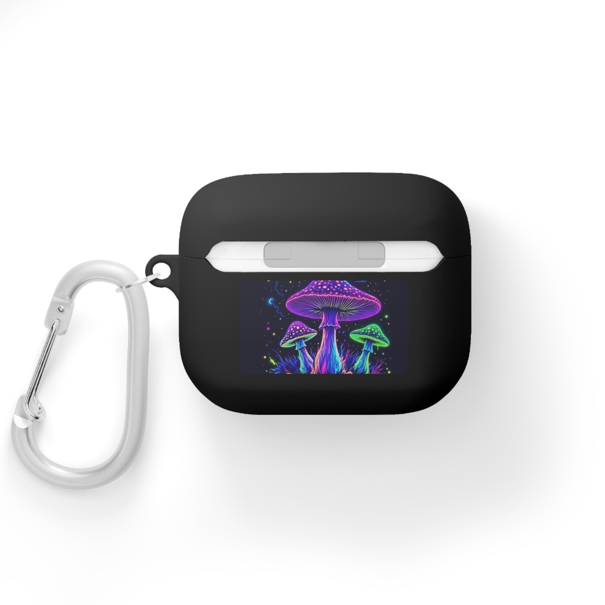 Colorful Mushroom AirPods Case Cover, Unique Gift, Trendy Tech Accessory, Festival Vibes, Artistic Design Printify