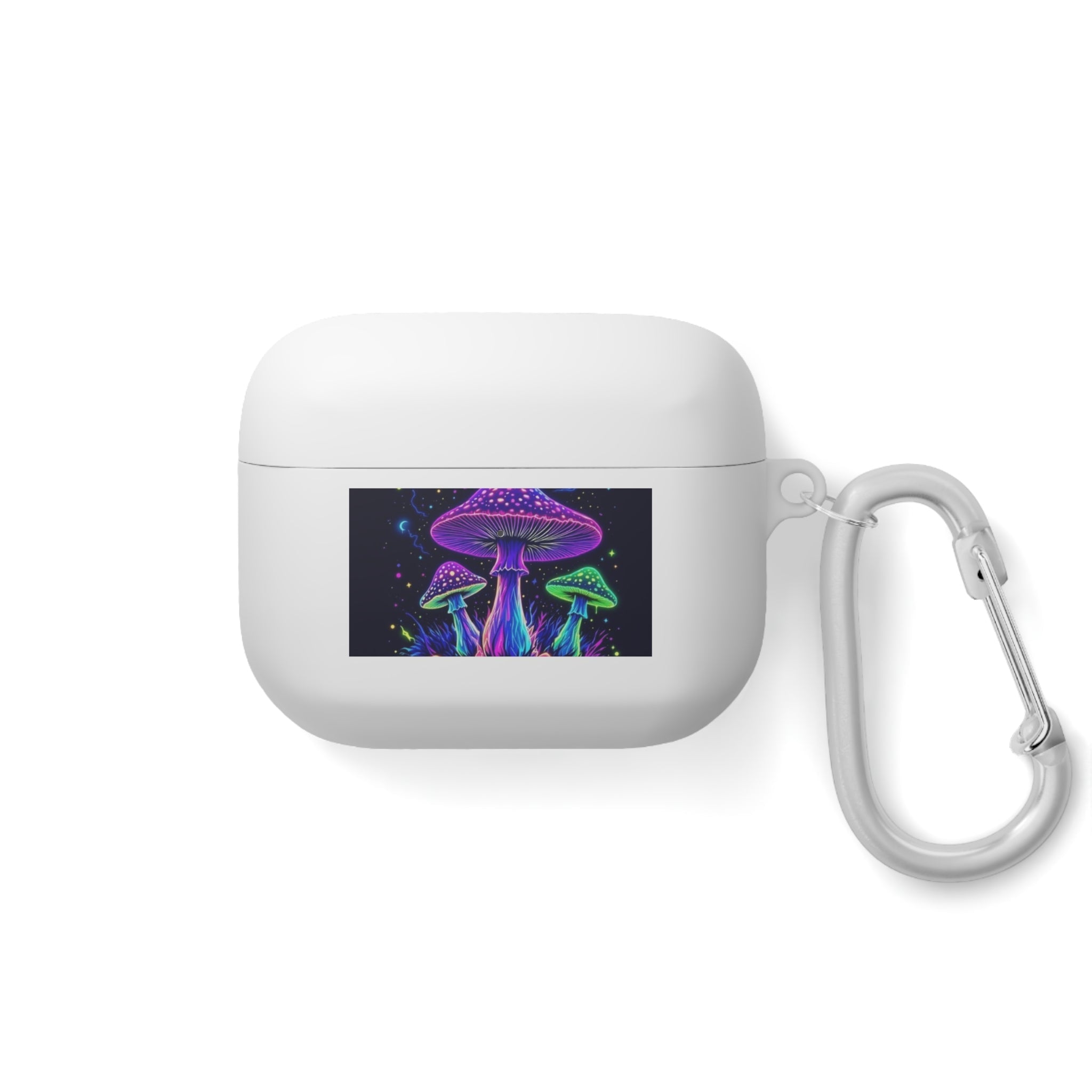 Colorful Mushroom AirPods Case Cover, Unique Gift, Trendy Tech Accessory, Festival Vibes, Artistic Design Printify