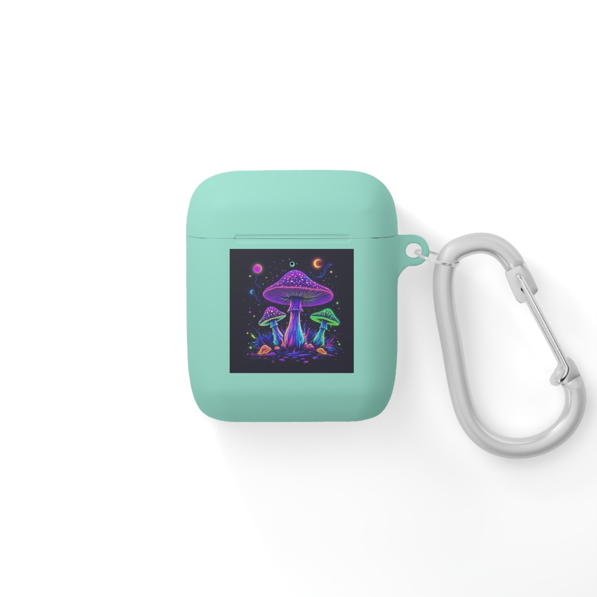 Colorful Mushroom AirPods Case Cover, Unique Gift, Trendy Tech Accessory, Festival Vibes, Artistic Design Printify