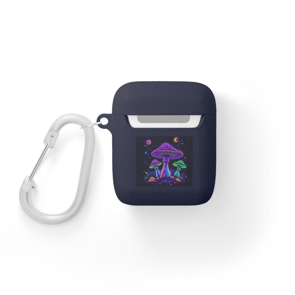 Colorful Mushroom AirPods Case Cover, Unique Gift, Trendy Tech Accessory, Festival Vibes, Artistic Design Printify