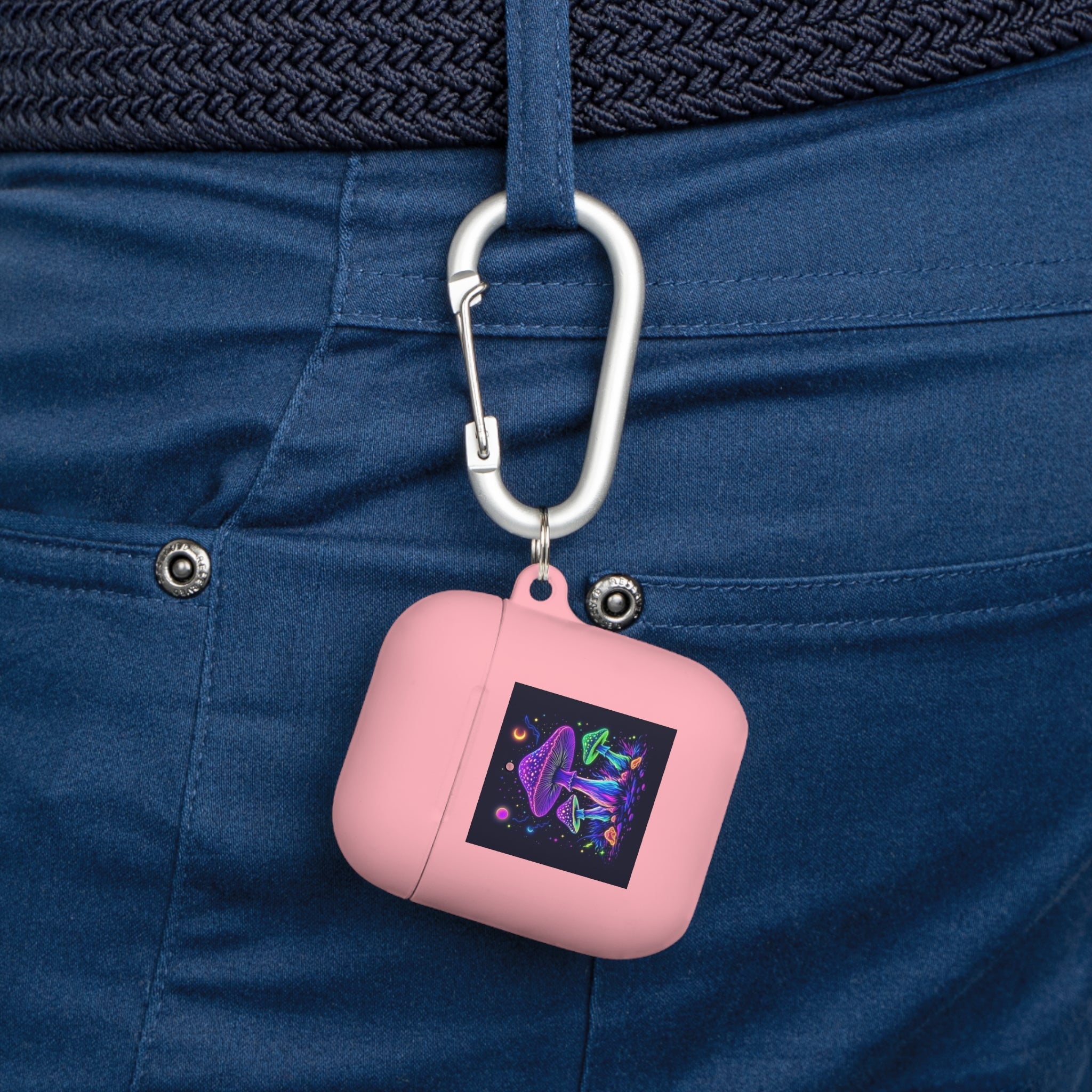 Colorful Mushroom AirPods Case Cover, Unique Gift, Trendy Tech Accessory, Festival Vibes, Artistic Design Printify