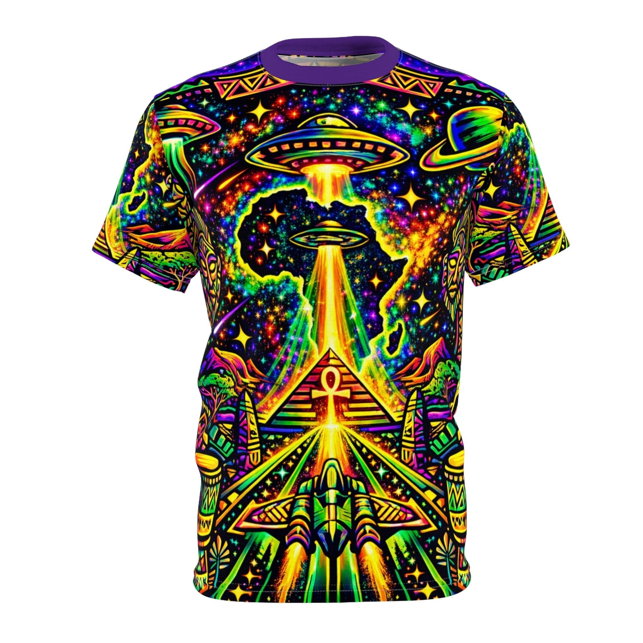 Cosmic Abduction All-Over Tee Printify