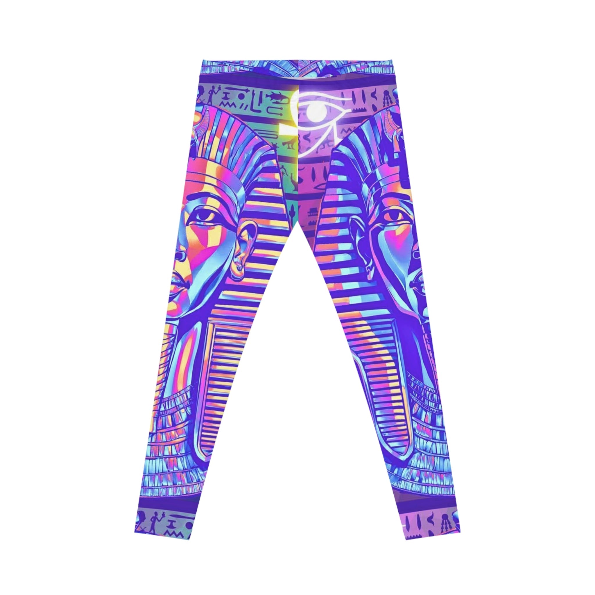 Cosmic Abstract Leggings — Women's Neon Space Art AOP