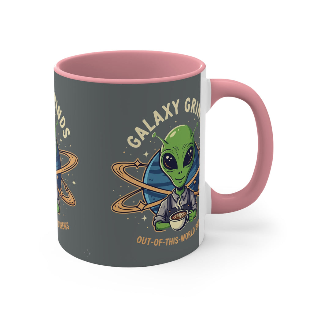 Galaxy Grinds Alien Coffee Mug – Cosmic Grind 11oz Accent Mug Printify