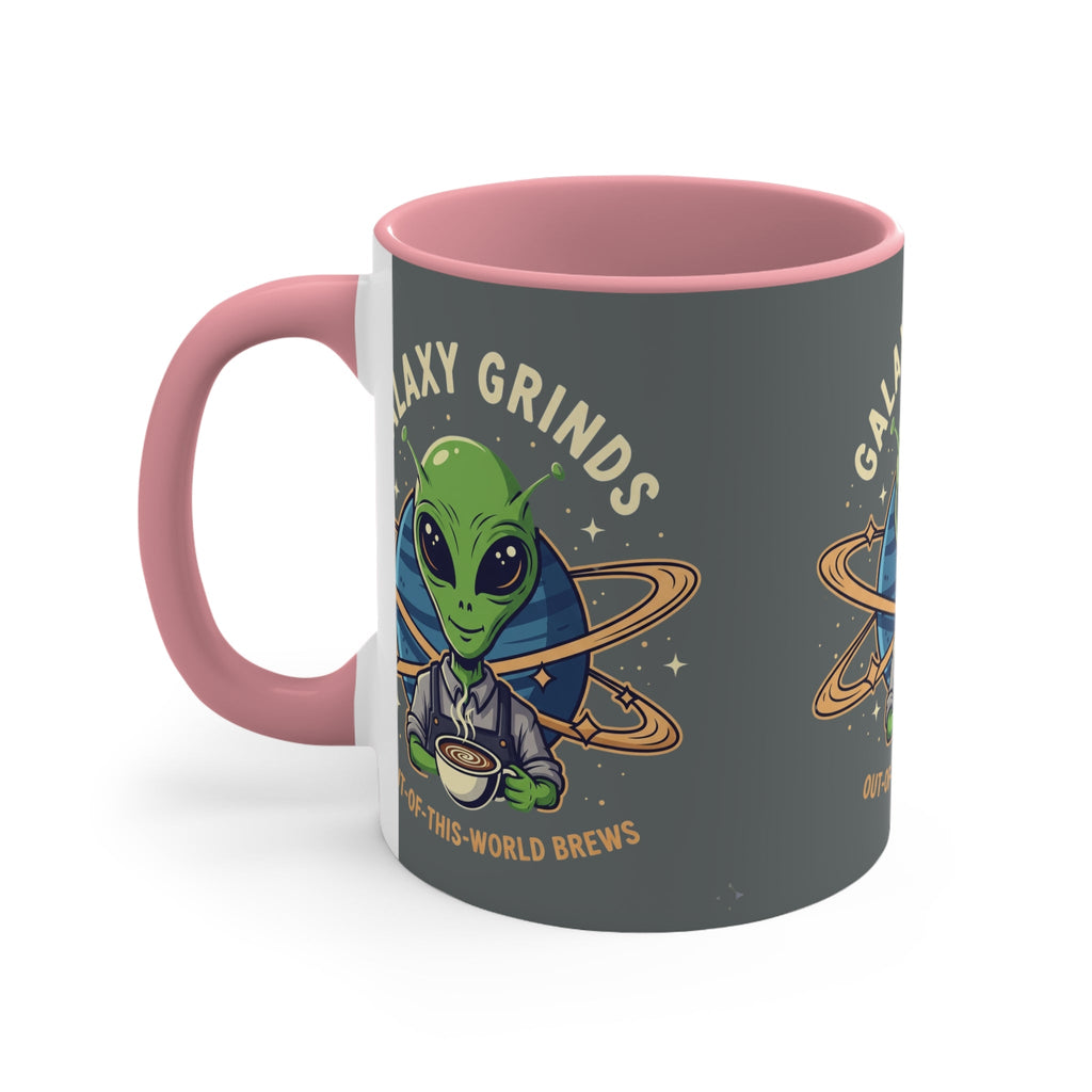 Galaxy Grinds Alien Coffee Mug – Cosmic Grind 11oz Accent Mug Printify