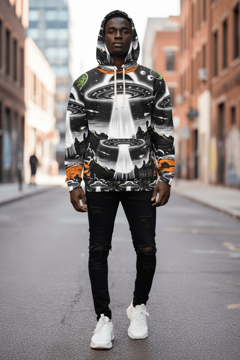 Black model front