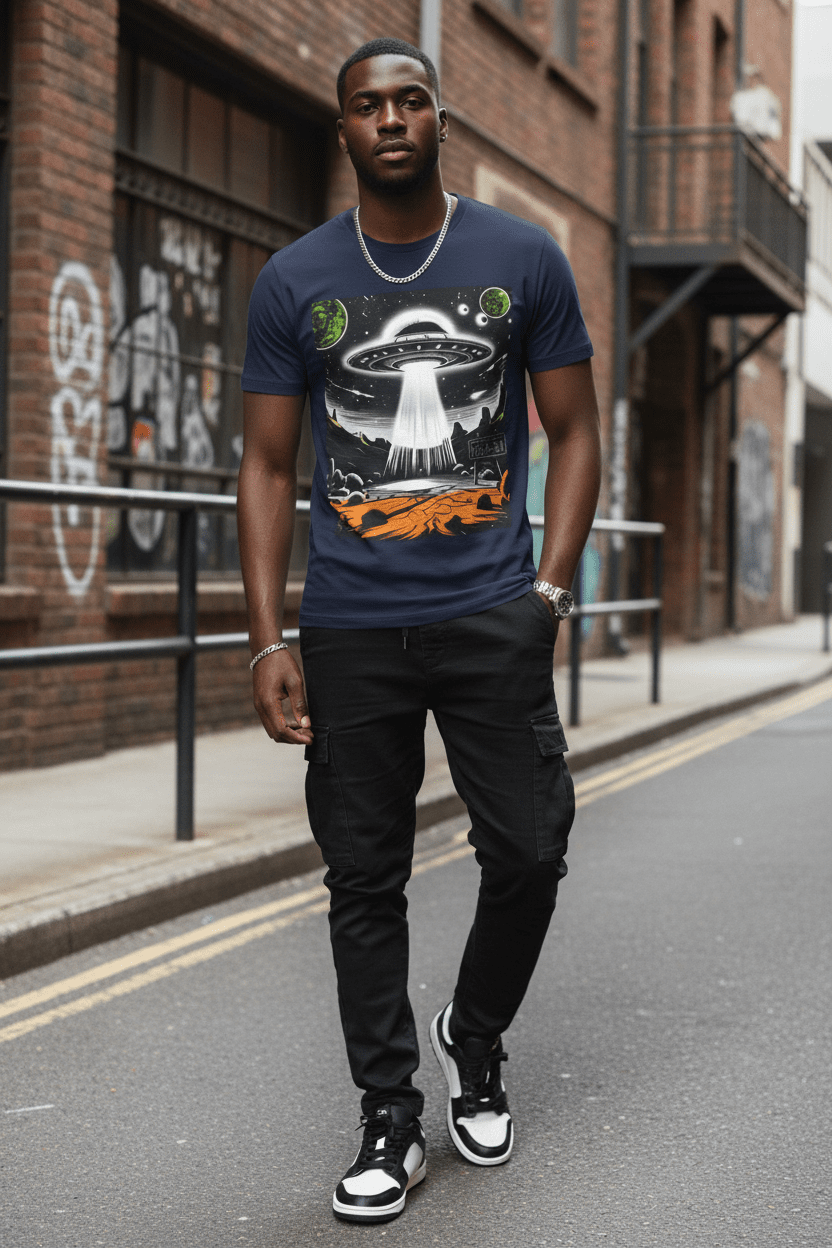 Black model front