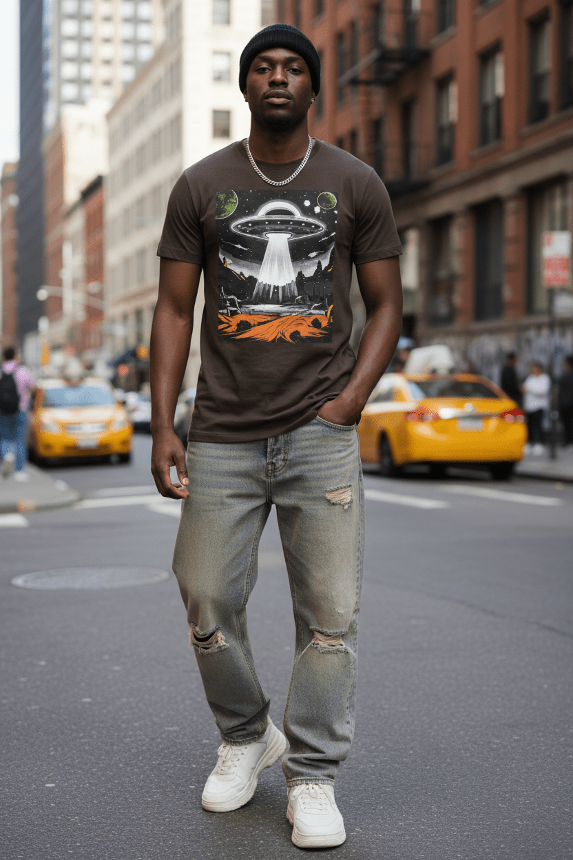 Black model front