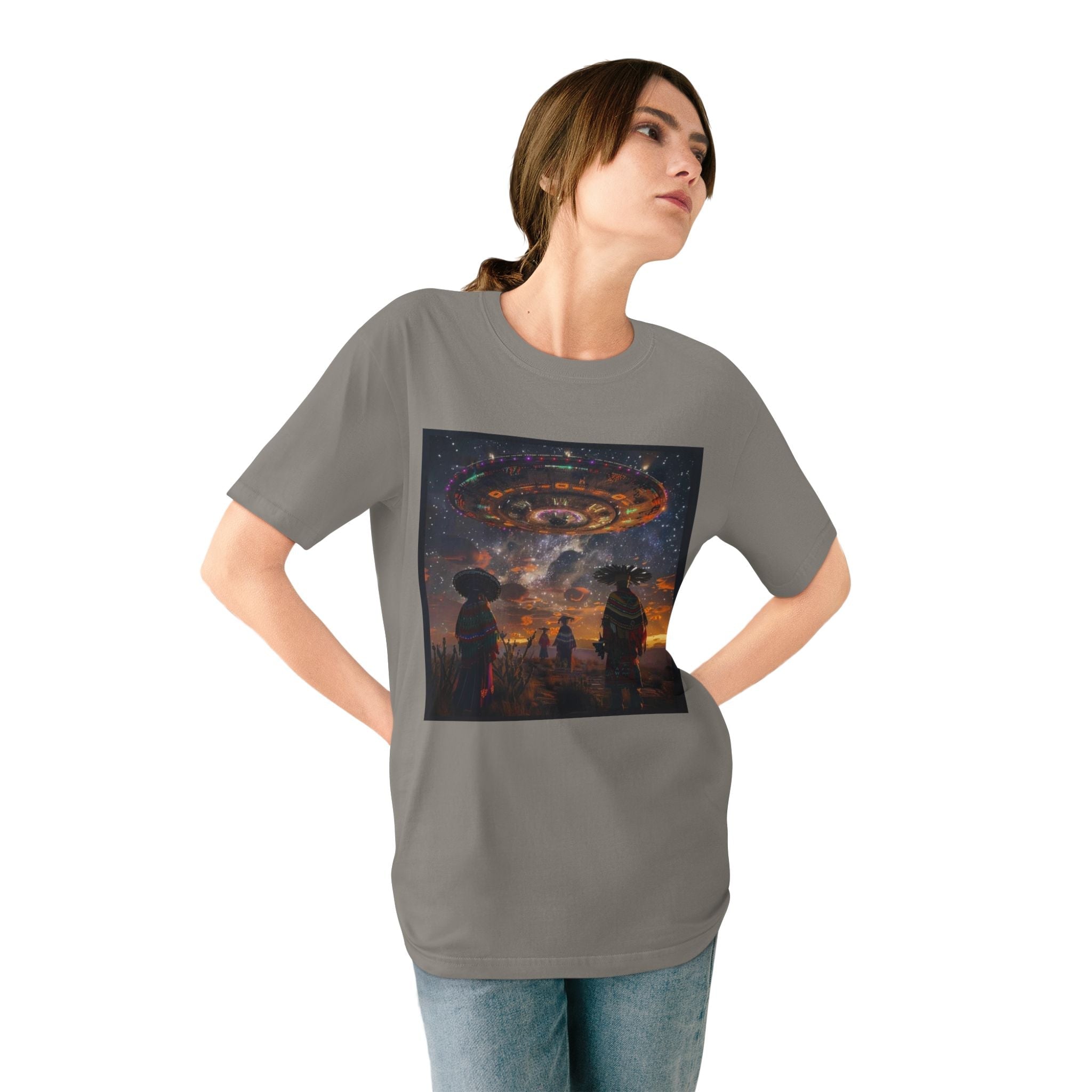 Cosmic Alien Encounter Organic Tee 👽 Printify