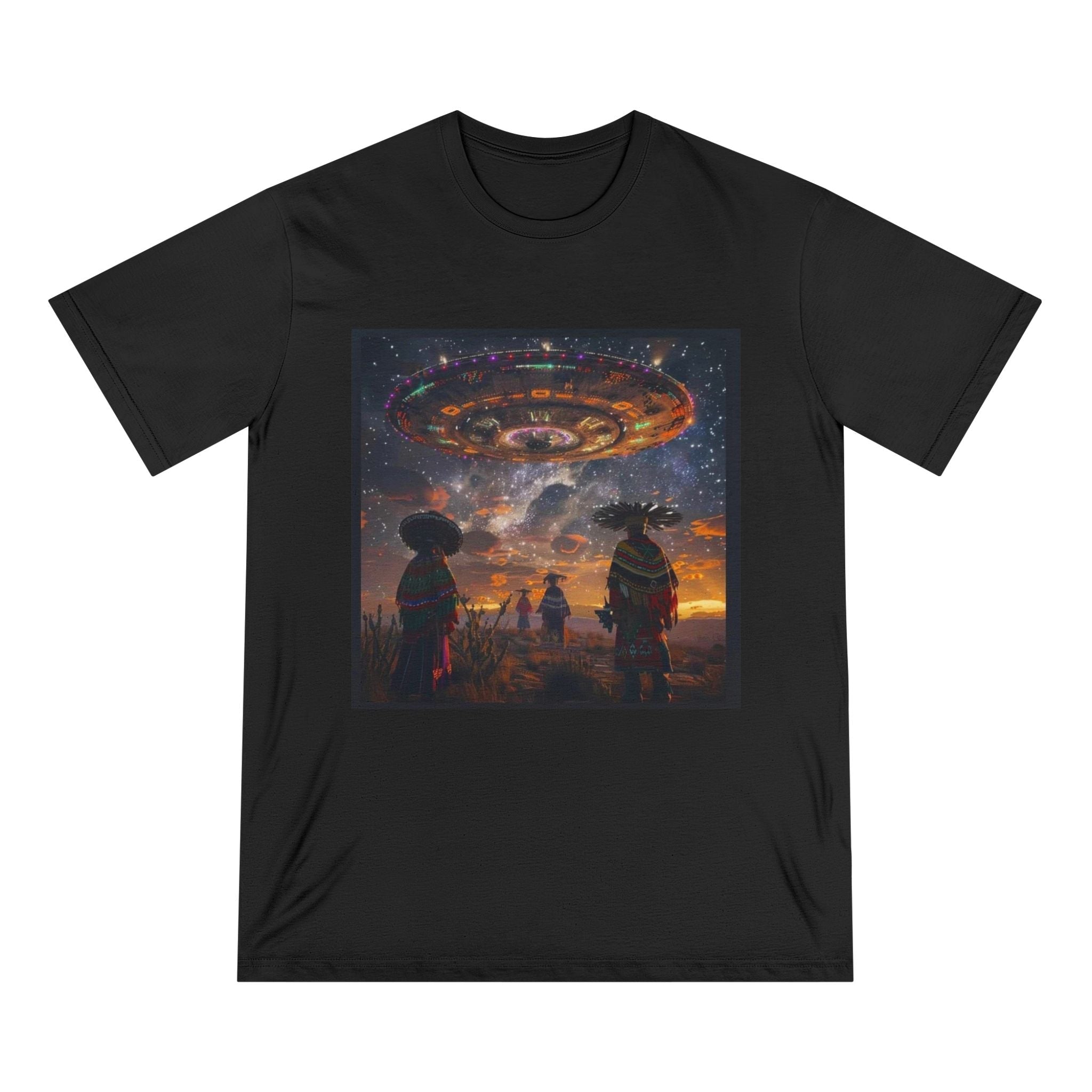 Cosmic Alien Encounter Organic Tee 👽 Printify