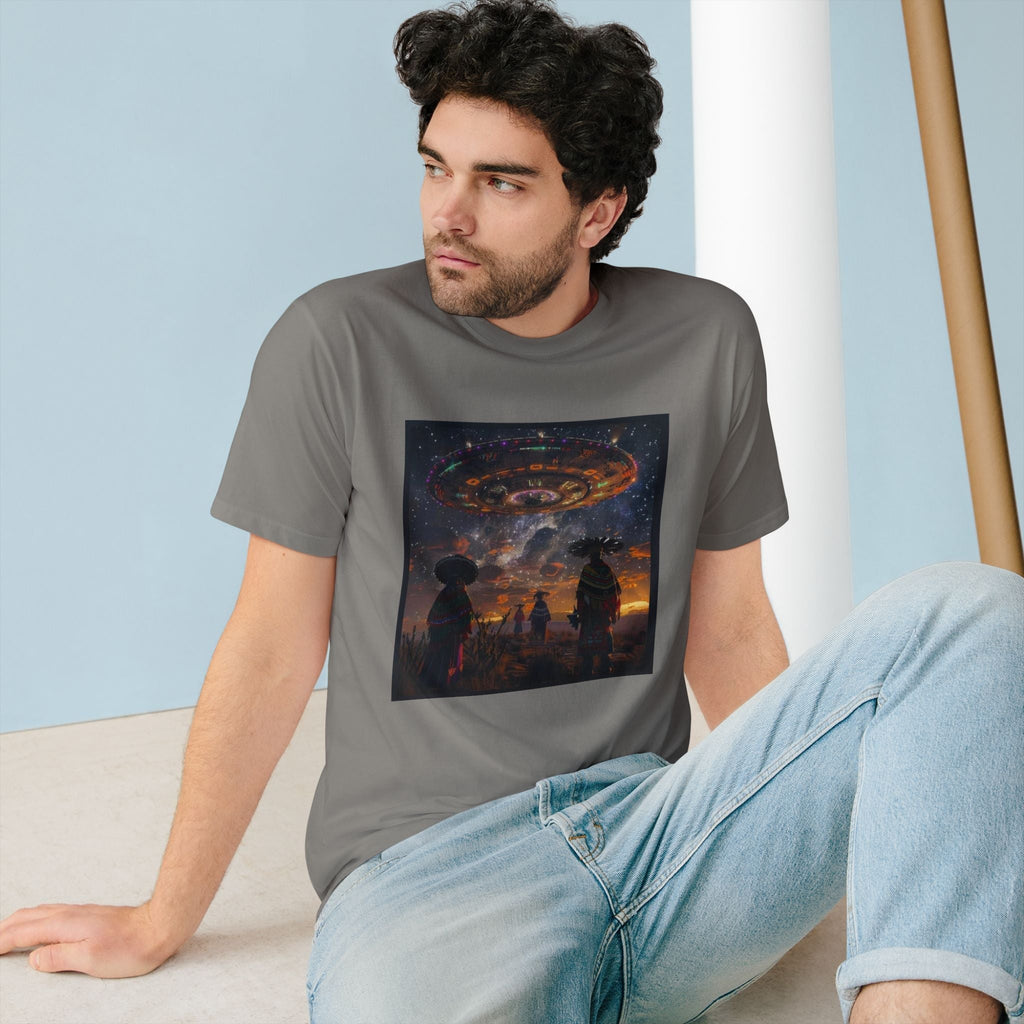 Cosmic Alien Encounter Organic Tee 👽 Printify