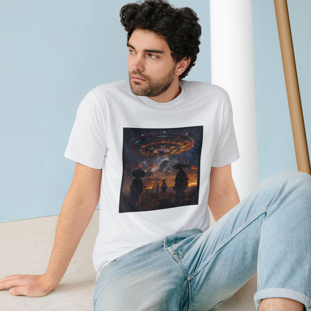 Cosmic Alien Encounter Organic Tee 👽 Printify