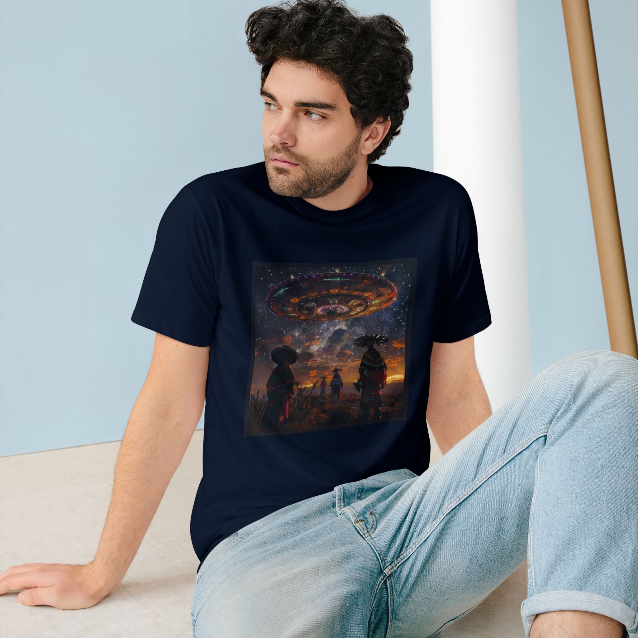 Cosmic Alien Encounter Organic Tee 👽 Printify