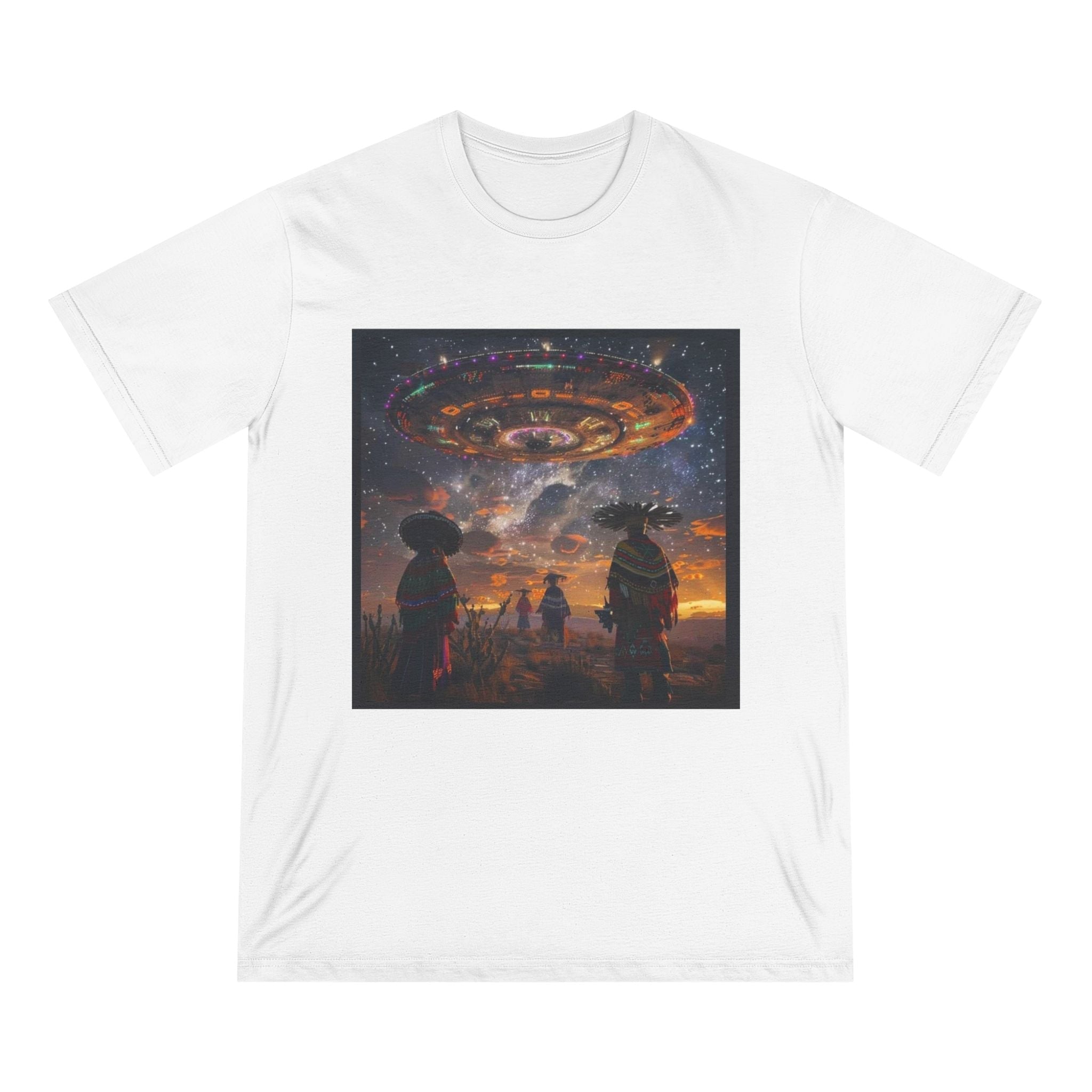 Cosmic Alien Encounter Organic Tee 👽 Printify