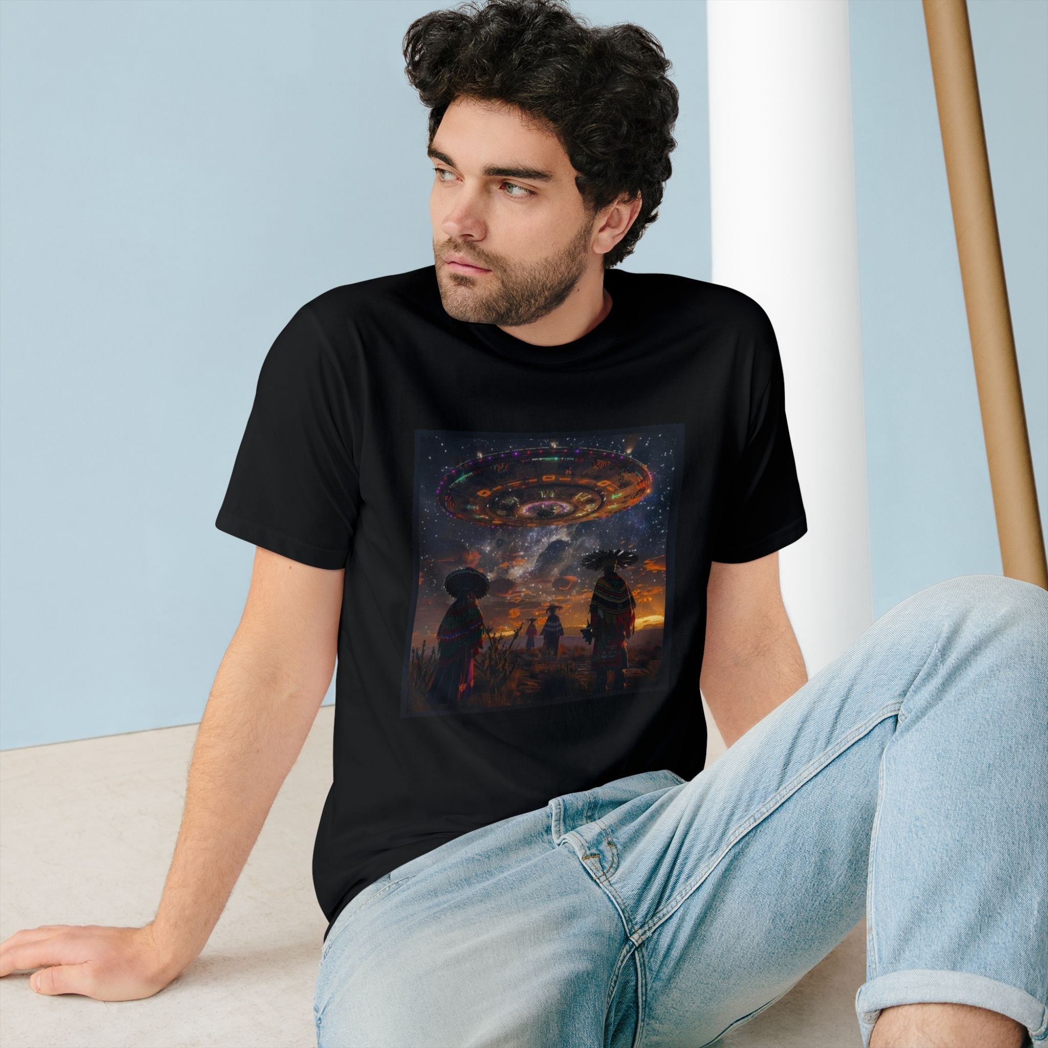 Cosmic Alien Encounter Organic Tee 👽 Printify