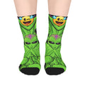 Cosmic Alien Mid-Length Socks