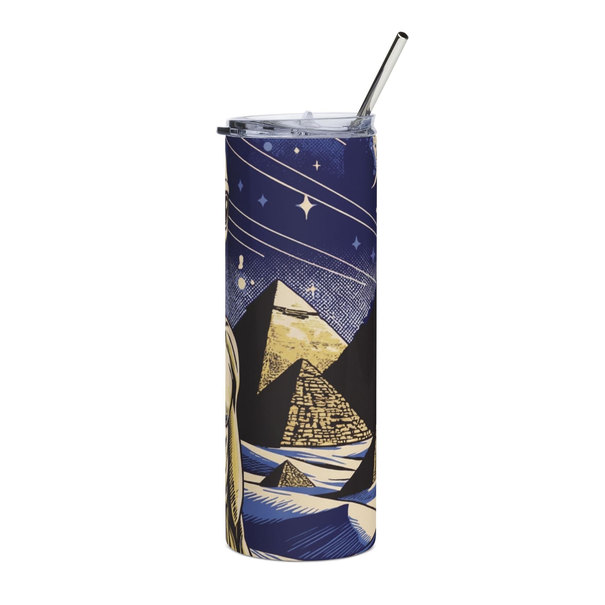Cosmic Alien Tumbler – 20oz Stainless Steel | Alien Utopia Printify