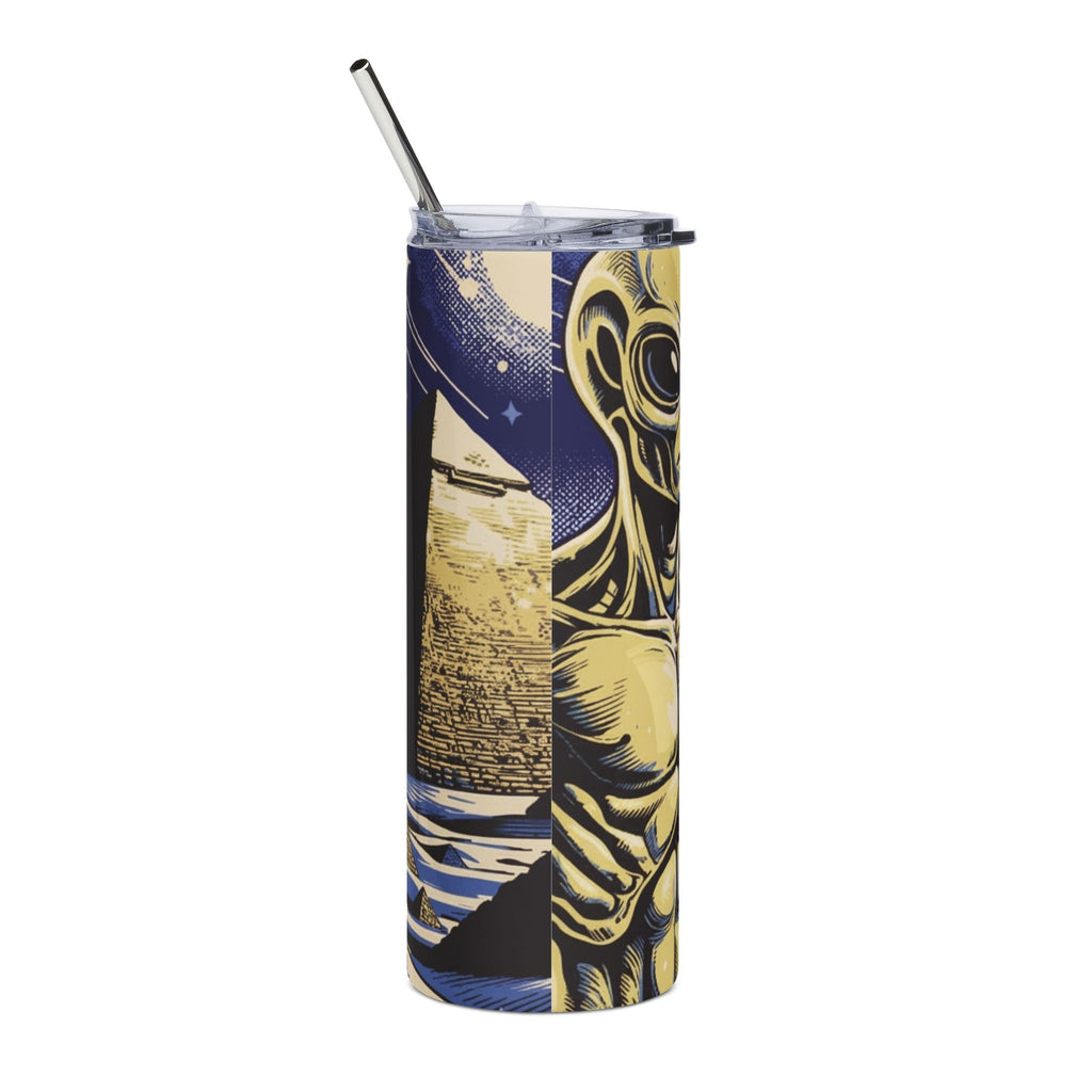 Cosmic Alien Tumbler – 20oz Stainless Steel | Alien Utopia Printify