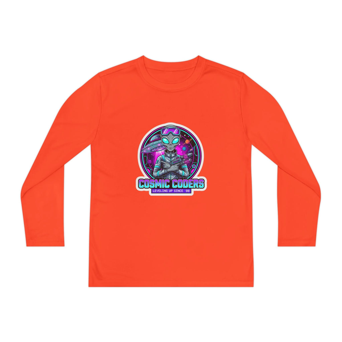Cosmic Alien Youth Long Sleeve Tee Printify