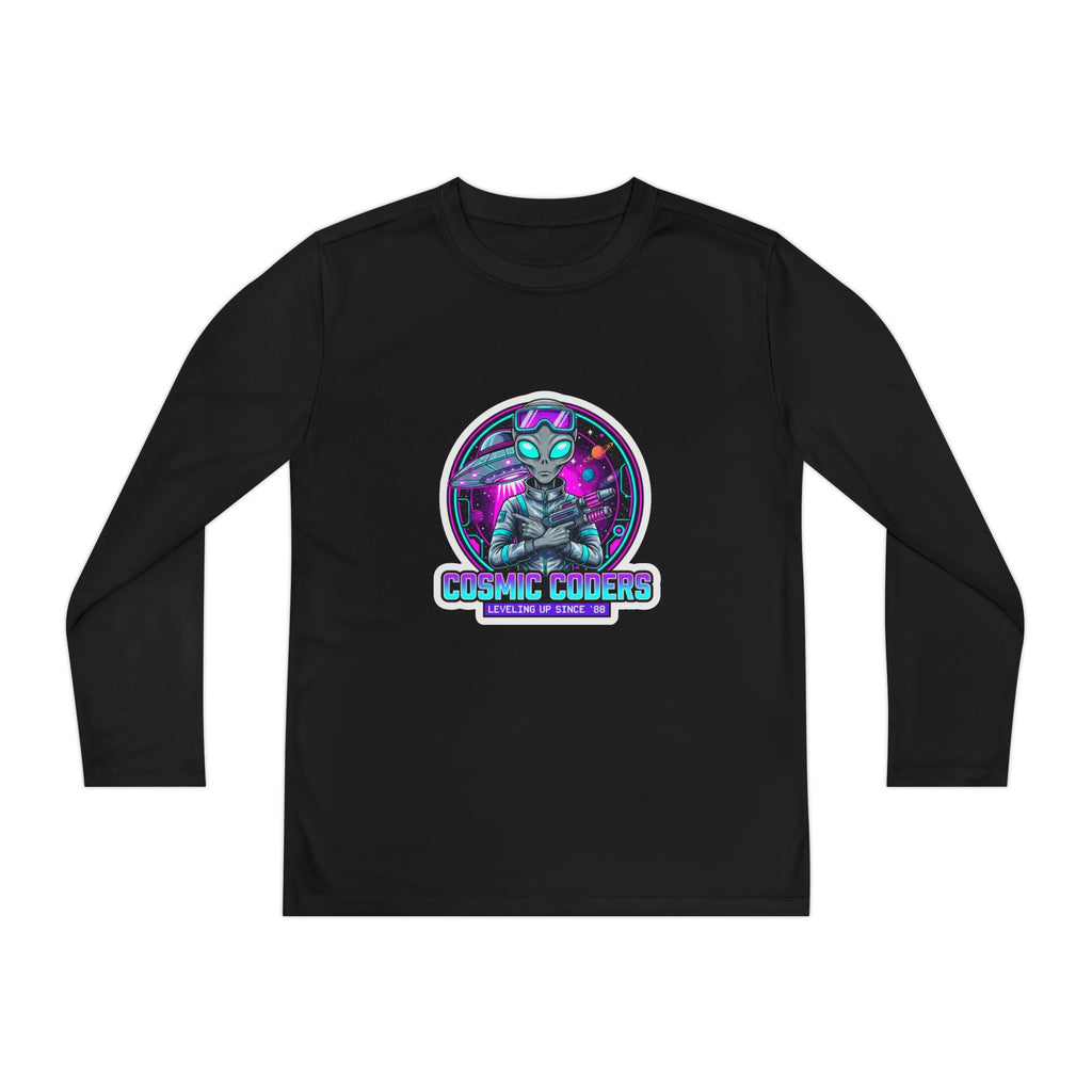 Cosmic Alien Youth Long Sleeve Tee Printify