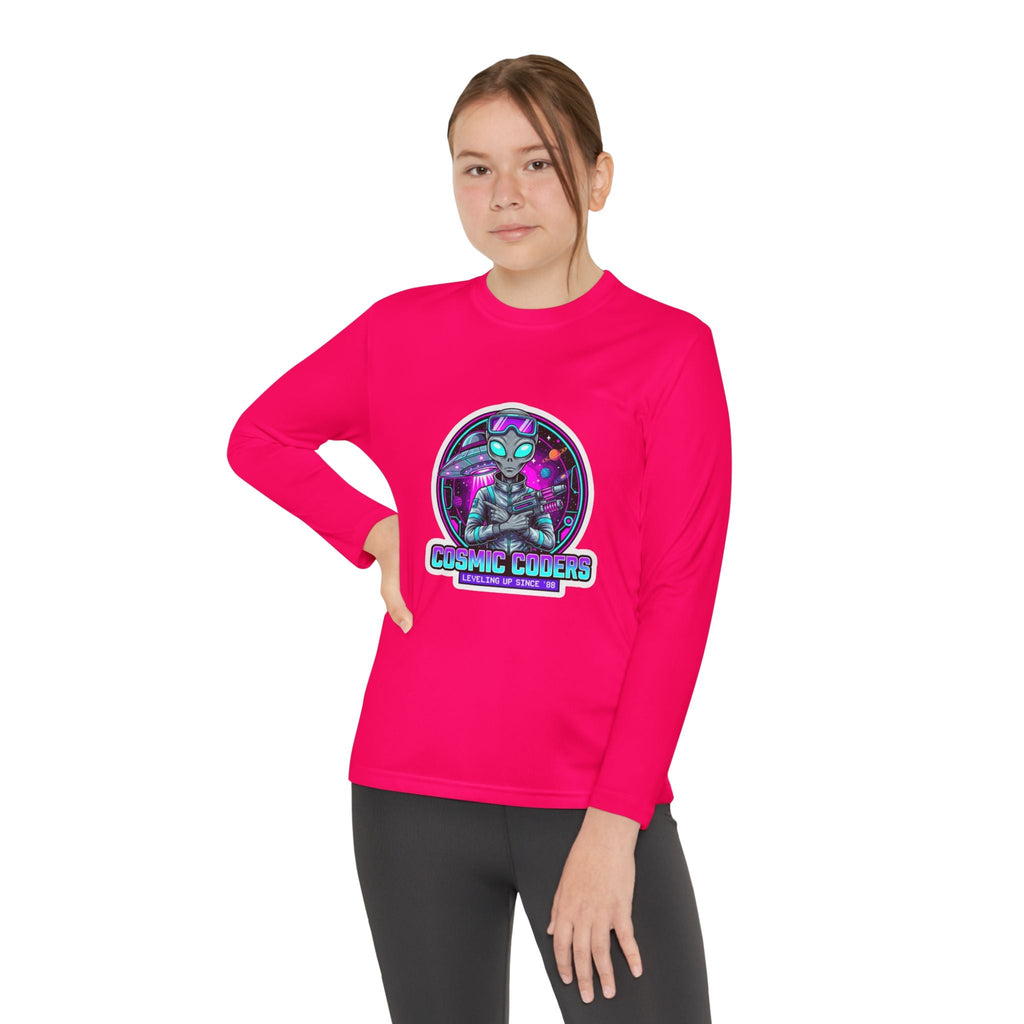 Cosmic Alien Youth Long Sleeve Tee Printify