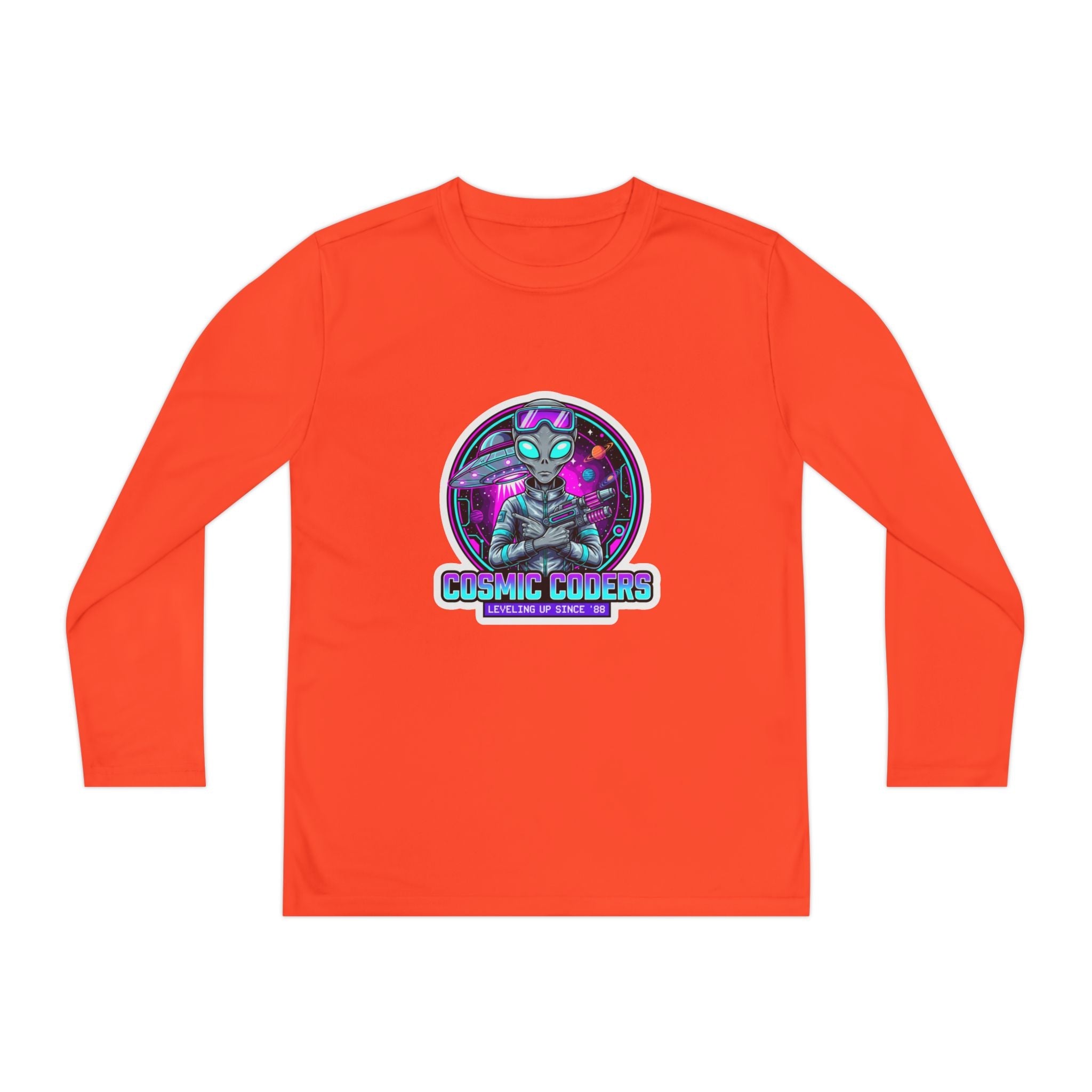 Cosmic Alien Youth Long Sleeve Tee Printify