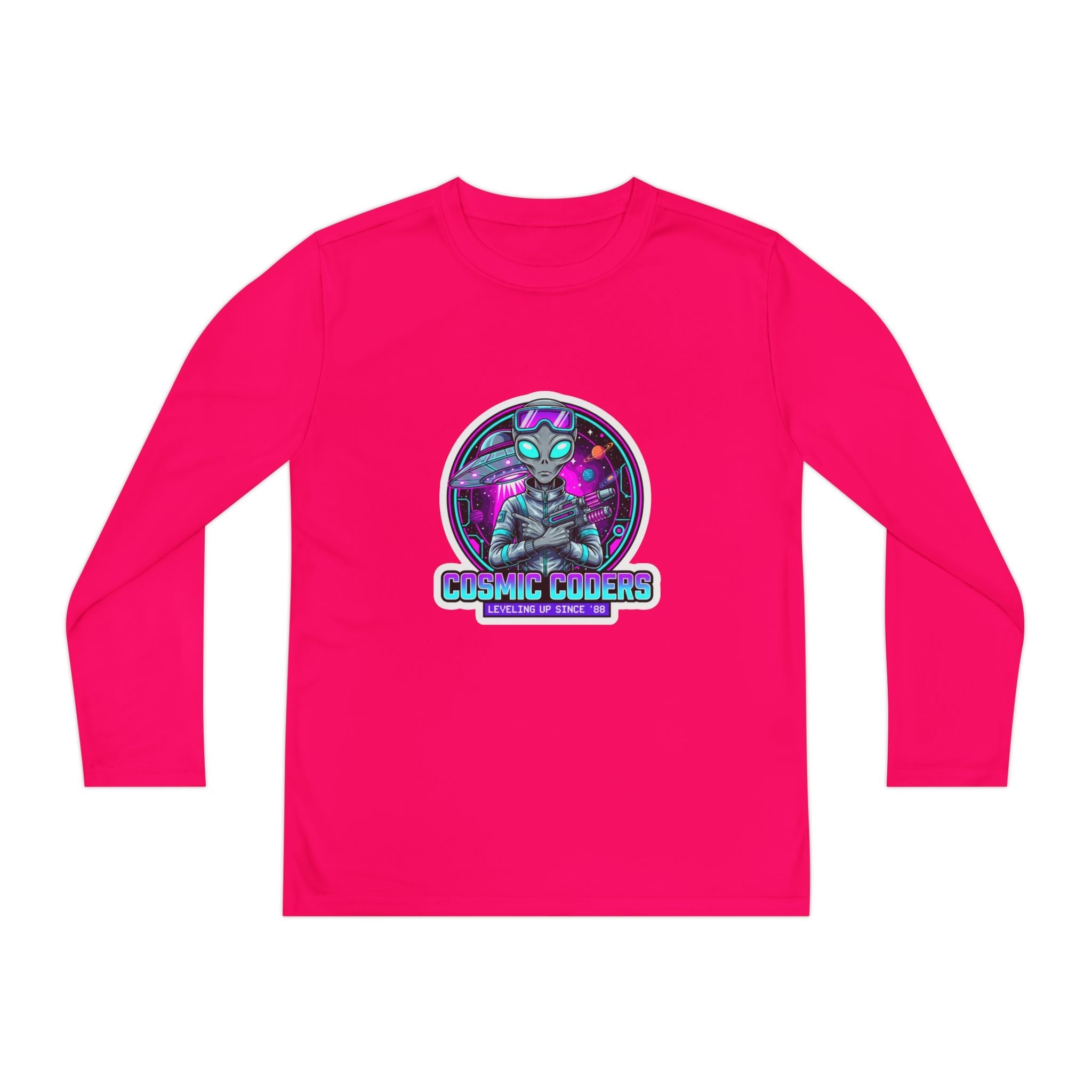 Cosmic Alien Youth Long Sleeve Tee Printify