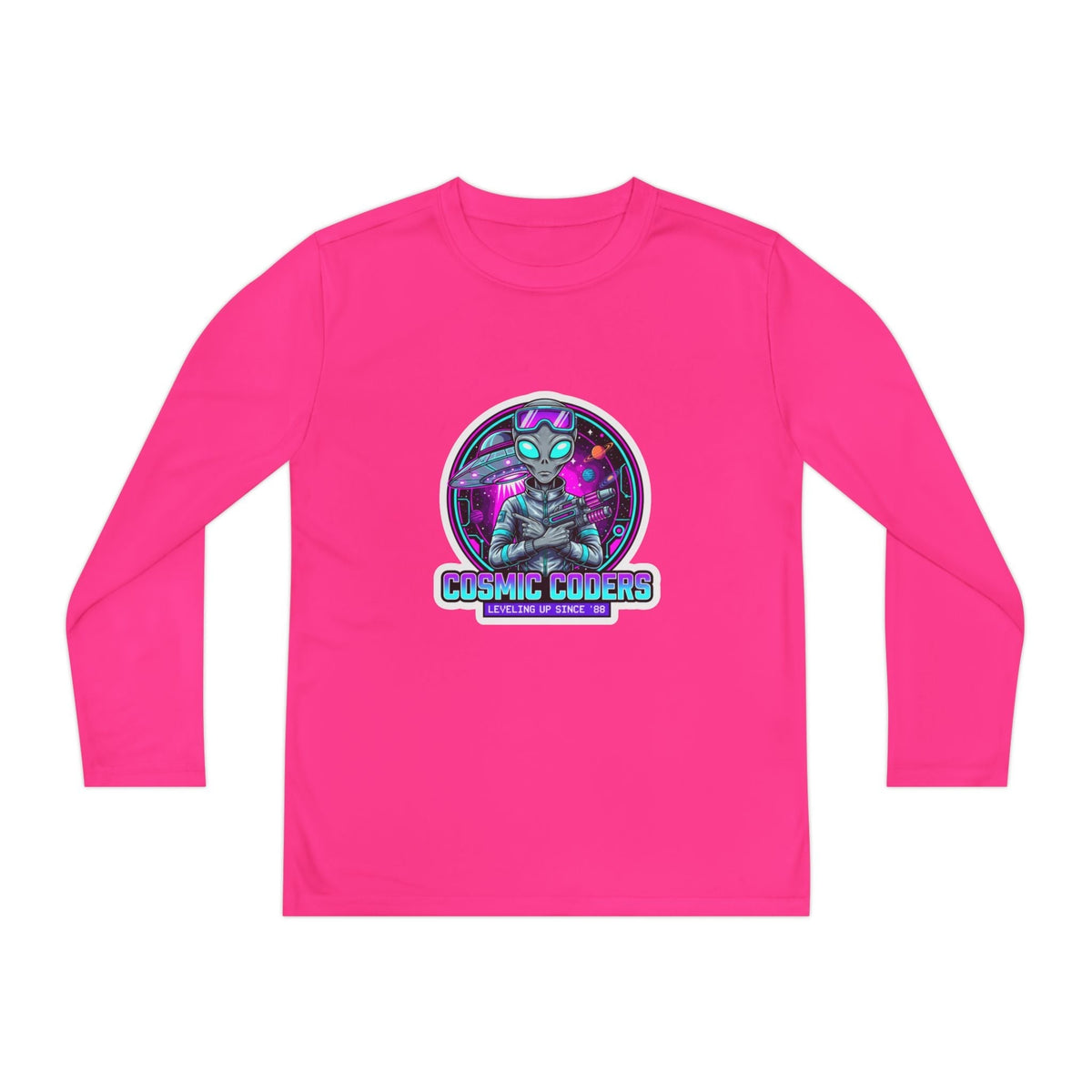 Cosmic Alien Youth Long Sleeve Tee Printify