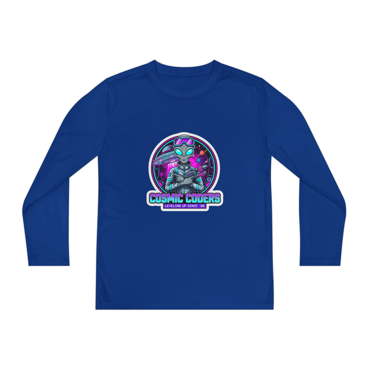 Cosmic Alien Youth Long Sleeve Tee Printify