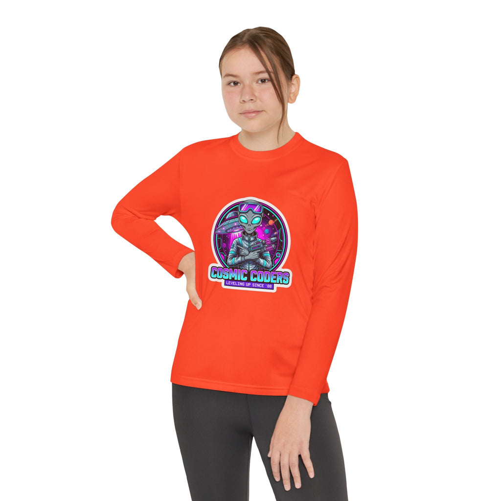 Cosmic Alien Youth Long Sleeve Tee Printify